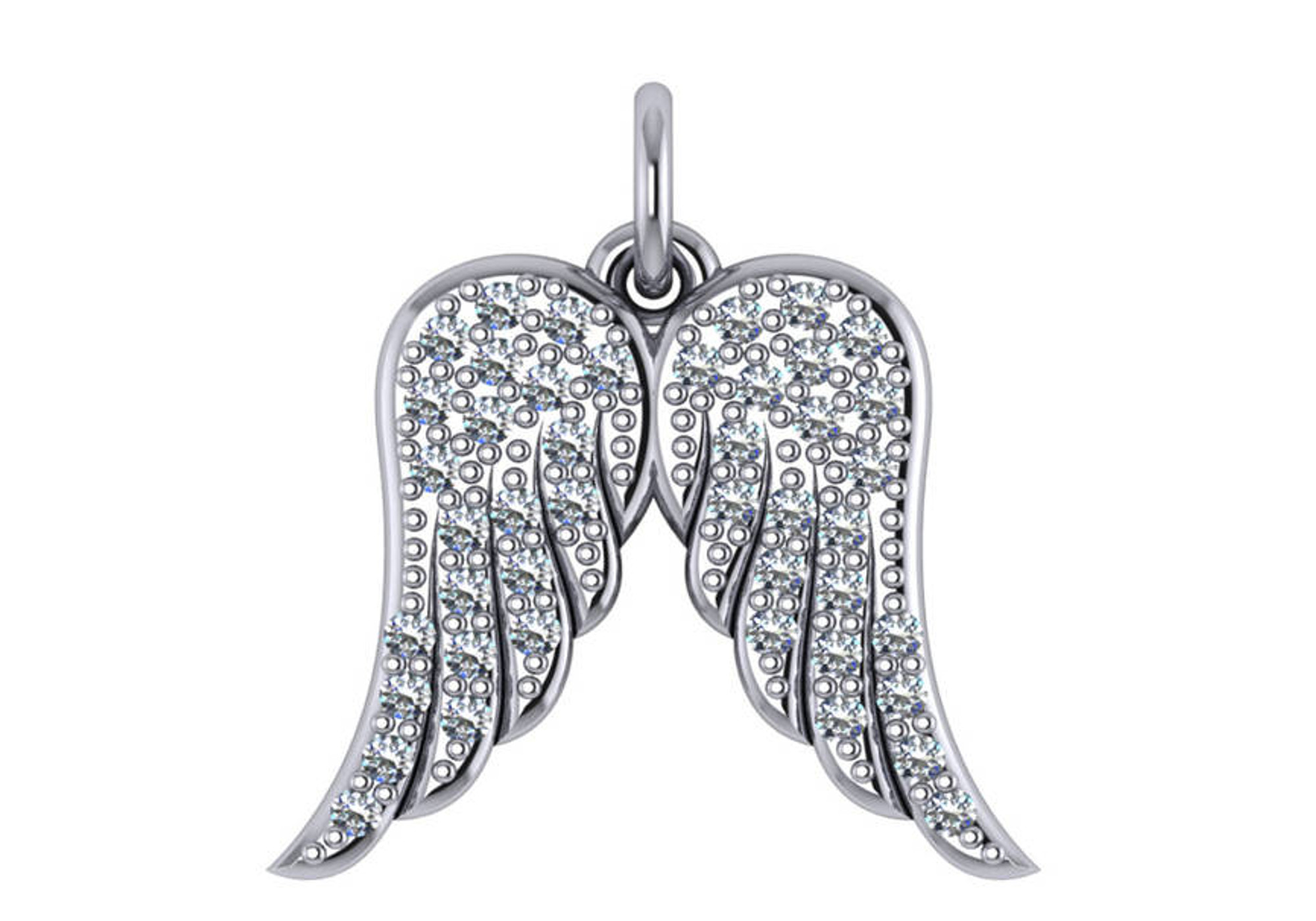 Angel Wing Diamond Pendant | YAEL Designs
