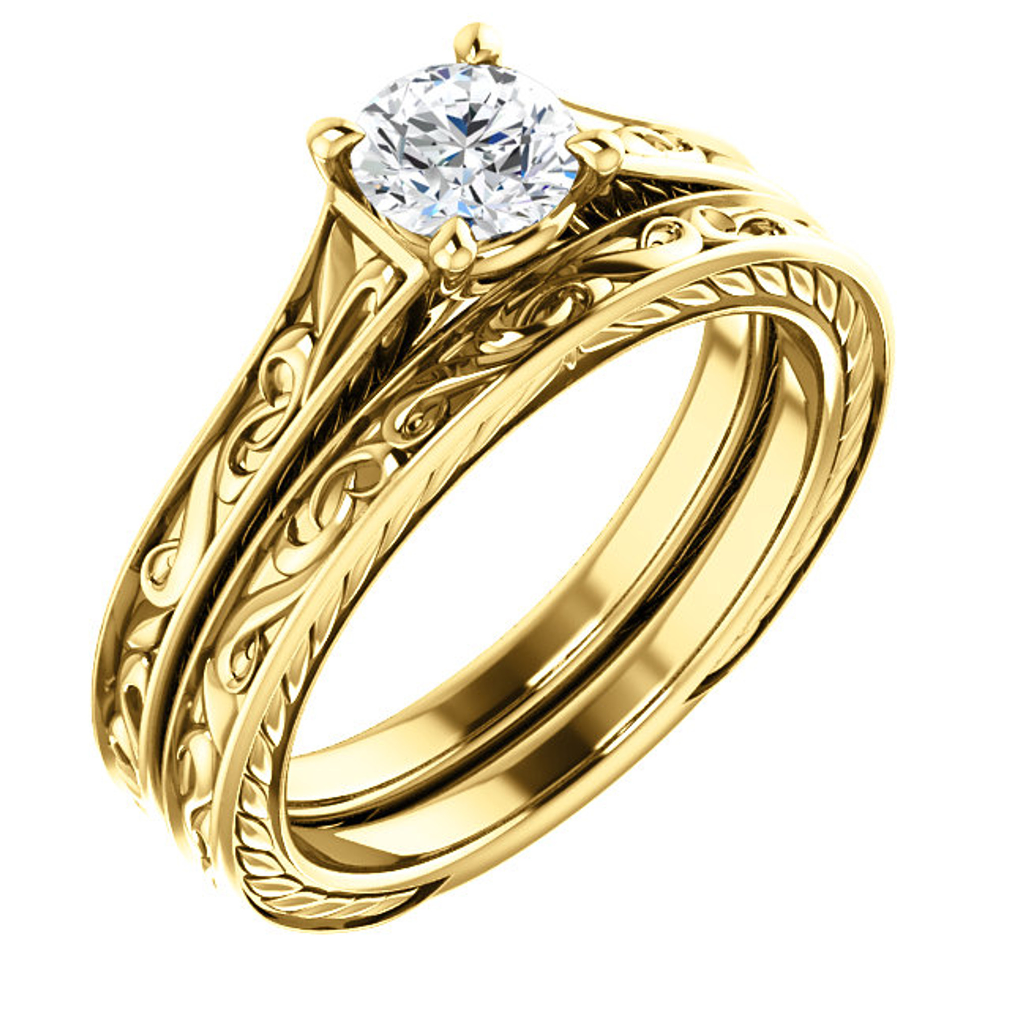 The Tiffany® Setting Engagement Ring in 18k Yellow Gold