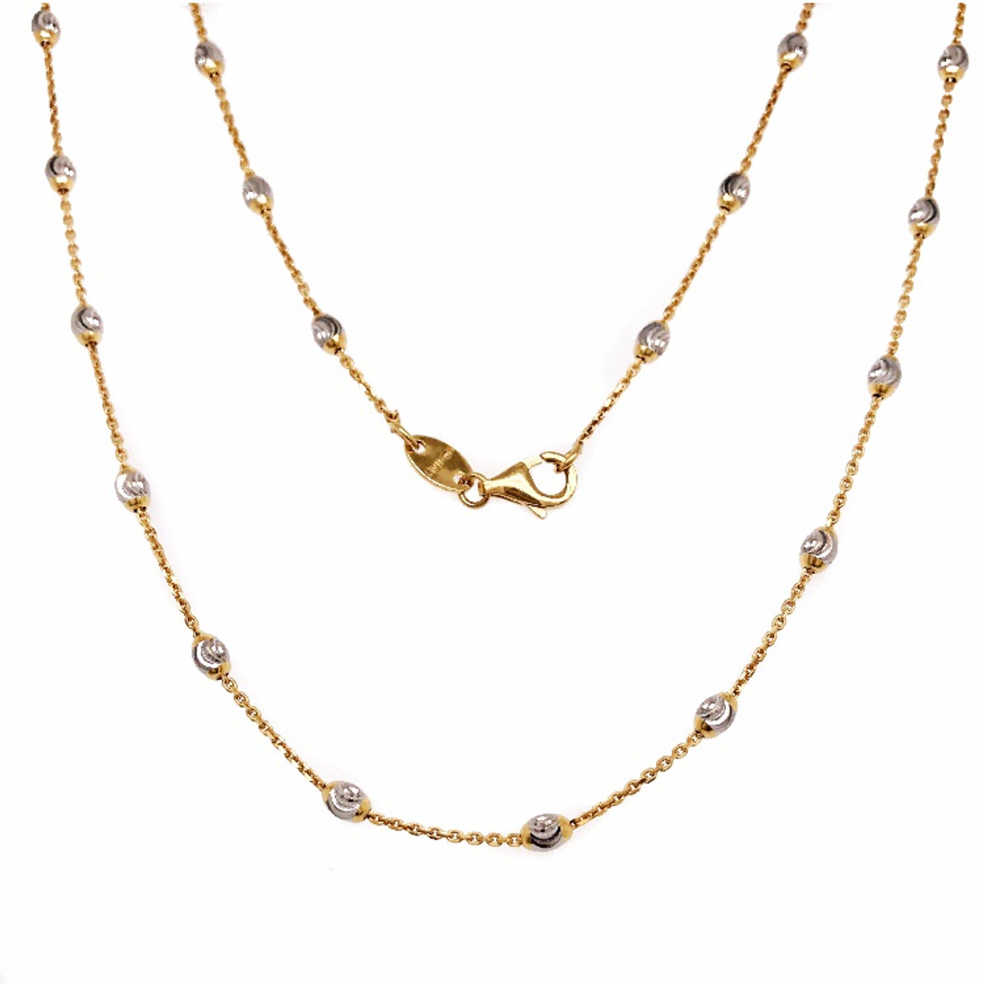 Bead Chain in 14K Yellow Gold (22 in)