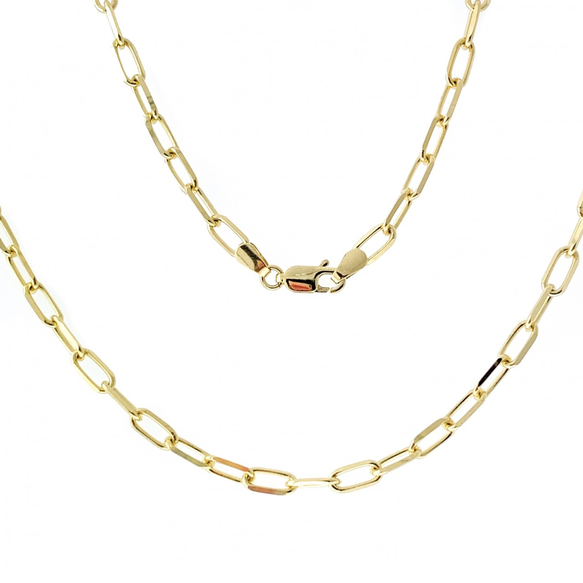 Buy Paperclip Necklace 14k Gold Online In India - Etsy India