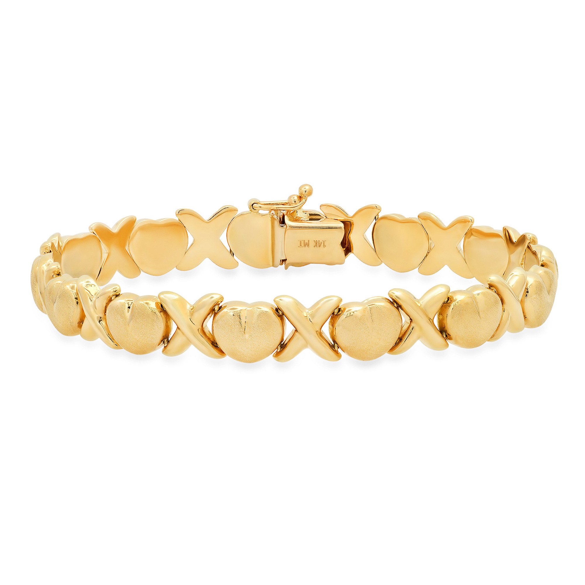 P.C. Chandra Jewellers 22KT (916) Yellow Gold Rose & Heart Bracelet for  Women and Girls - 2.5 Grams : Amazon.in: Fashion