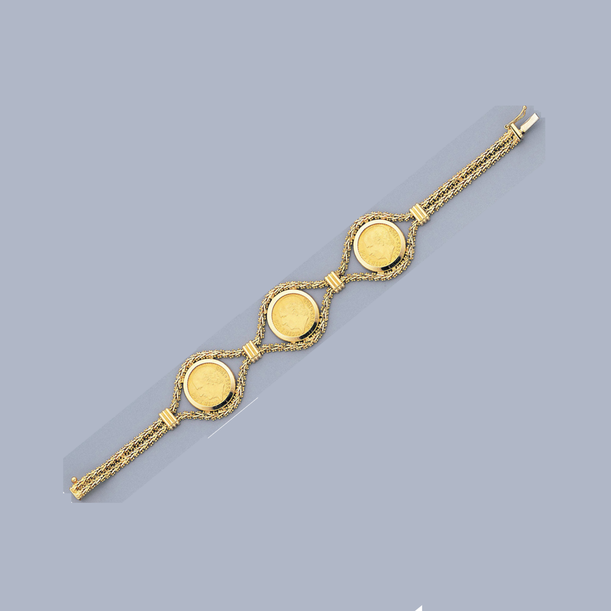 22 K Hamdmade Gold Bracelet, 32.64 G