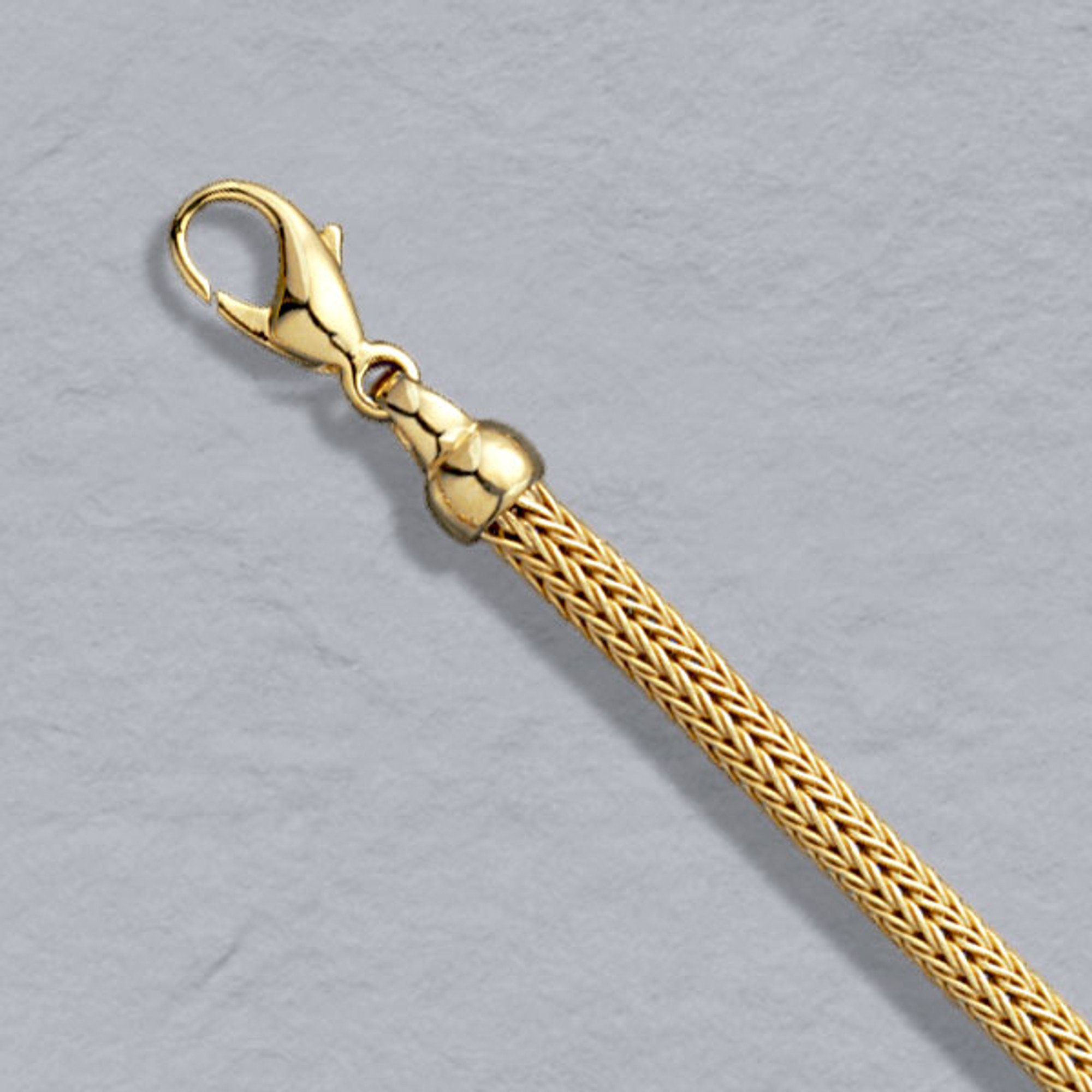 Sleek Gold Foxtail Chain