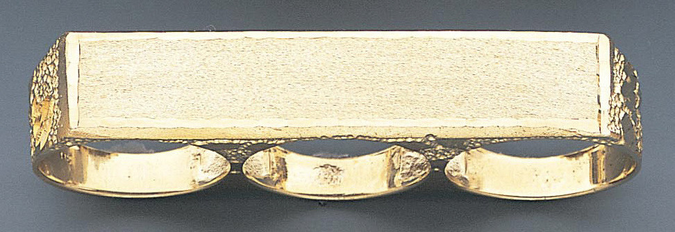 14k Gold Three Finger Name Ring