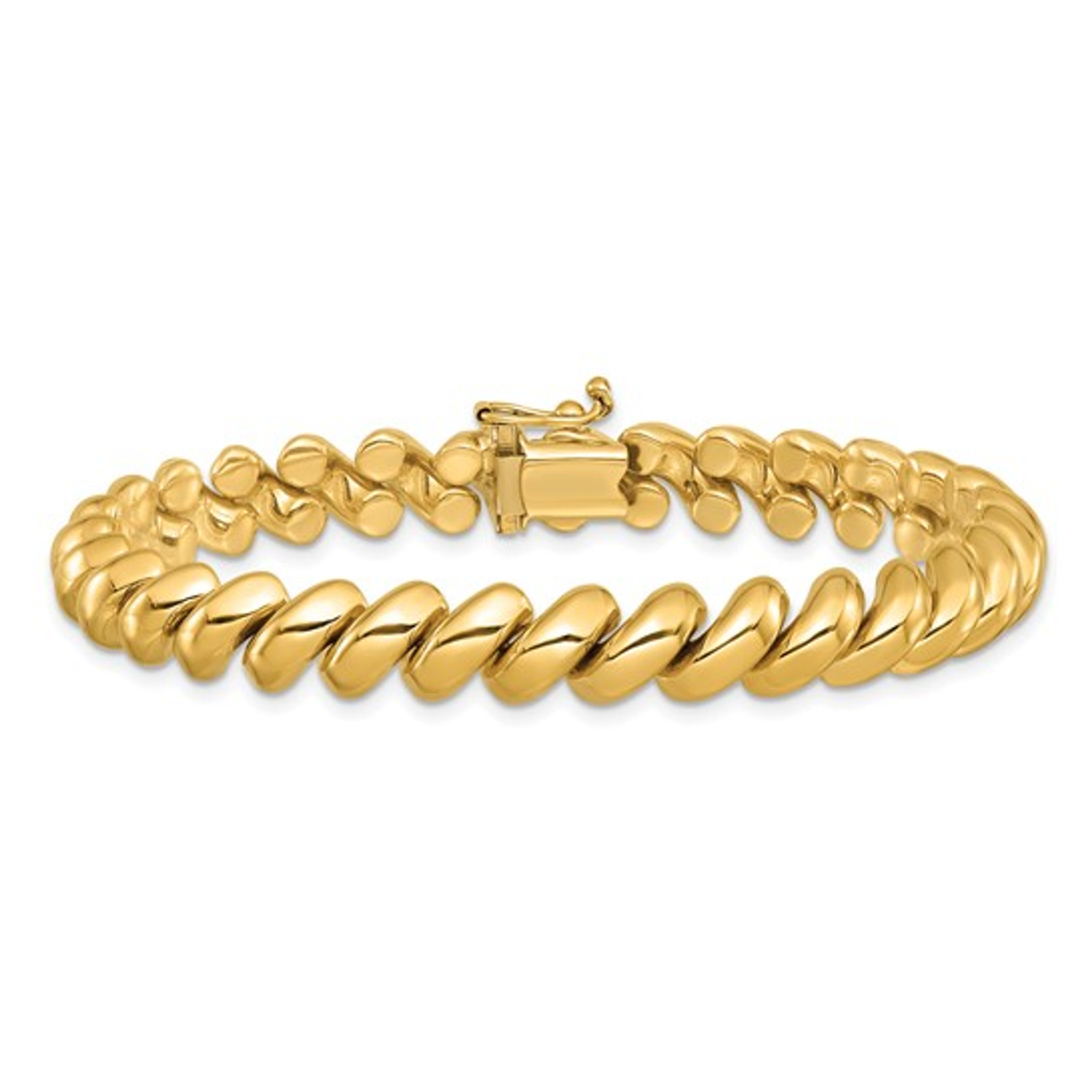 14k Gold 8mm San Marco Bracelet 8 Inches 14k Gold 8mm San Marco Bracelet 8 Inches
