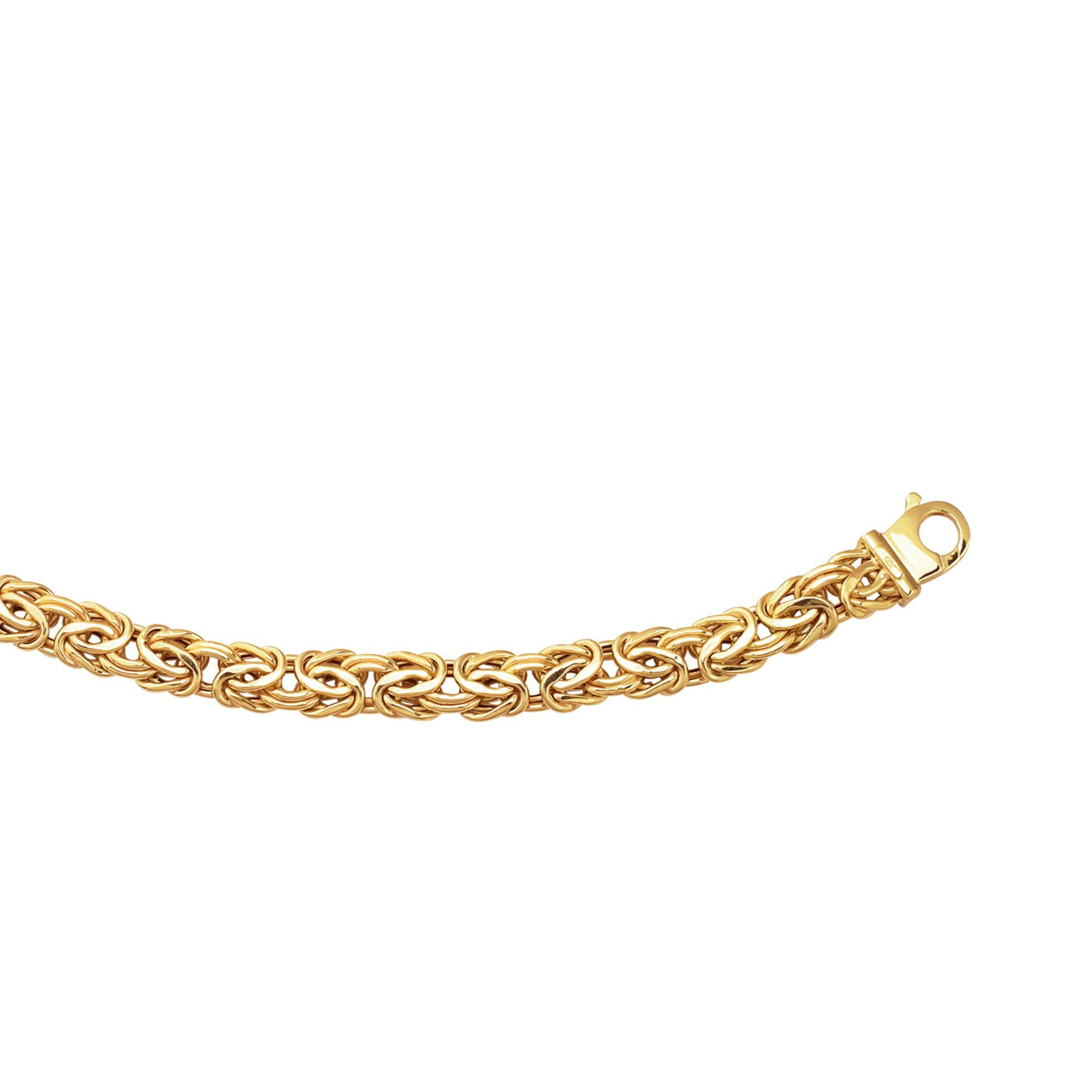14k Gold 9mm (3/8 inch) Byzantine Bracelet 7 Inches 14k Gold 9mm (3/8 inch) Byzantine Bracelet 7 Inches