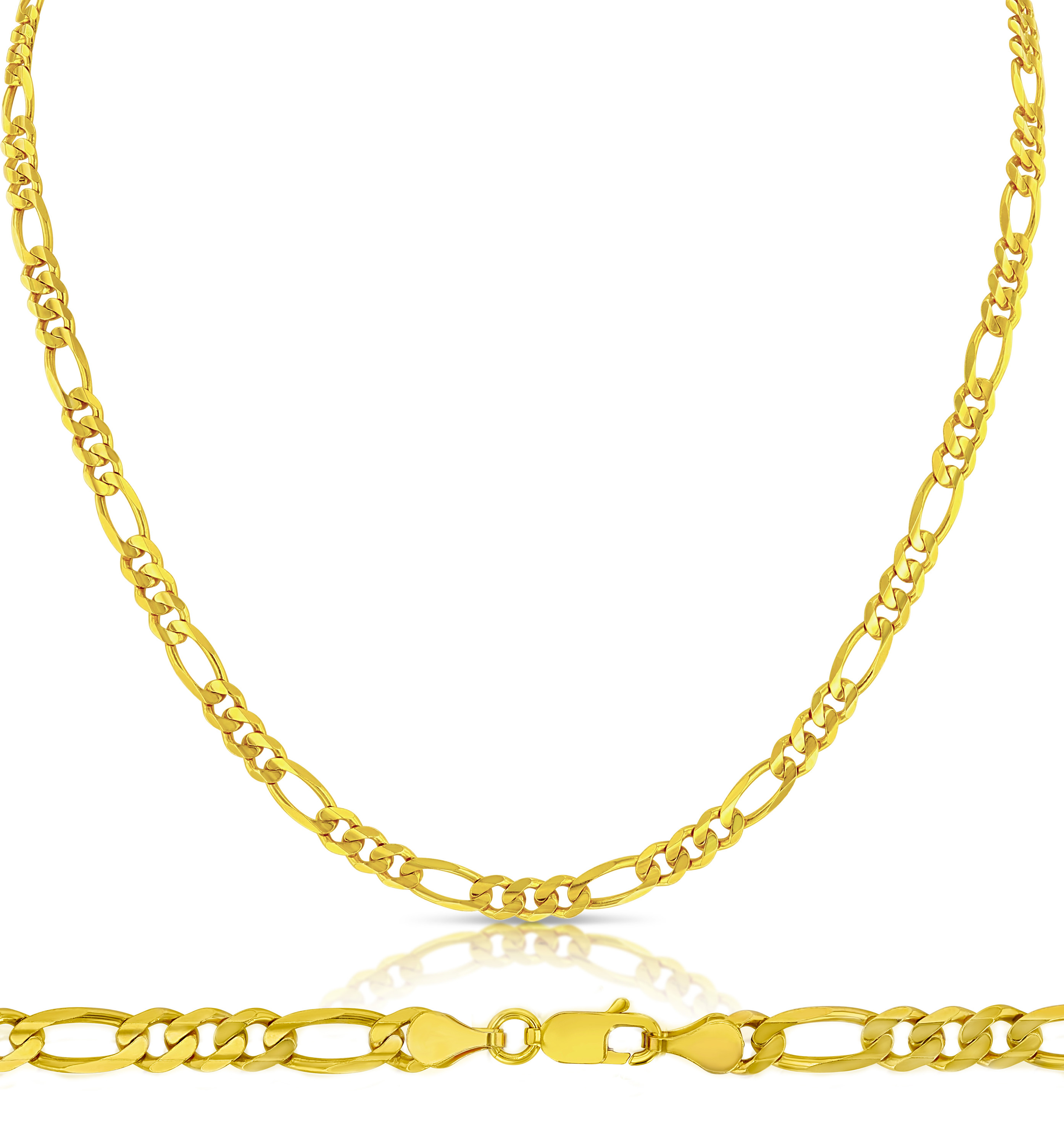 14k Gold 5mm Figaro Bracelet 8 Inches 14k Gold 5mm Figaro Bracelet 8 Inches
