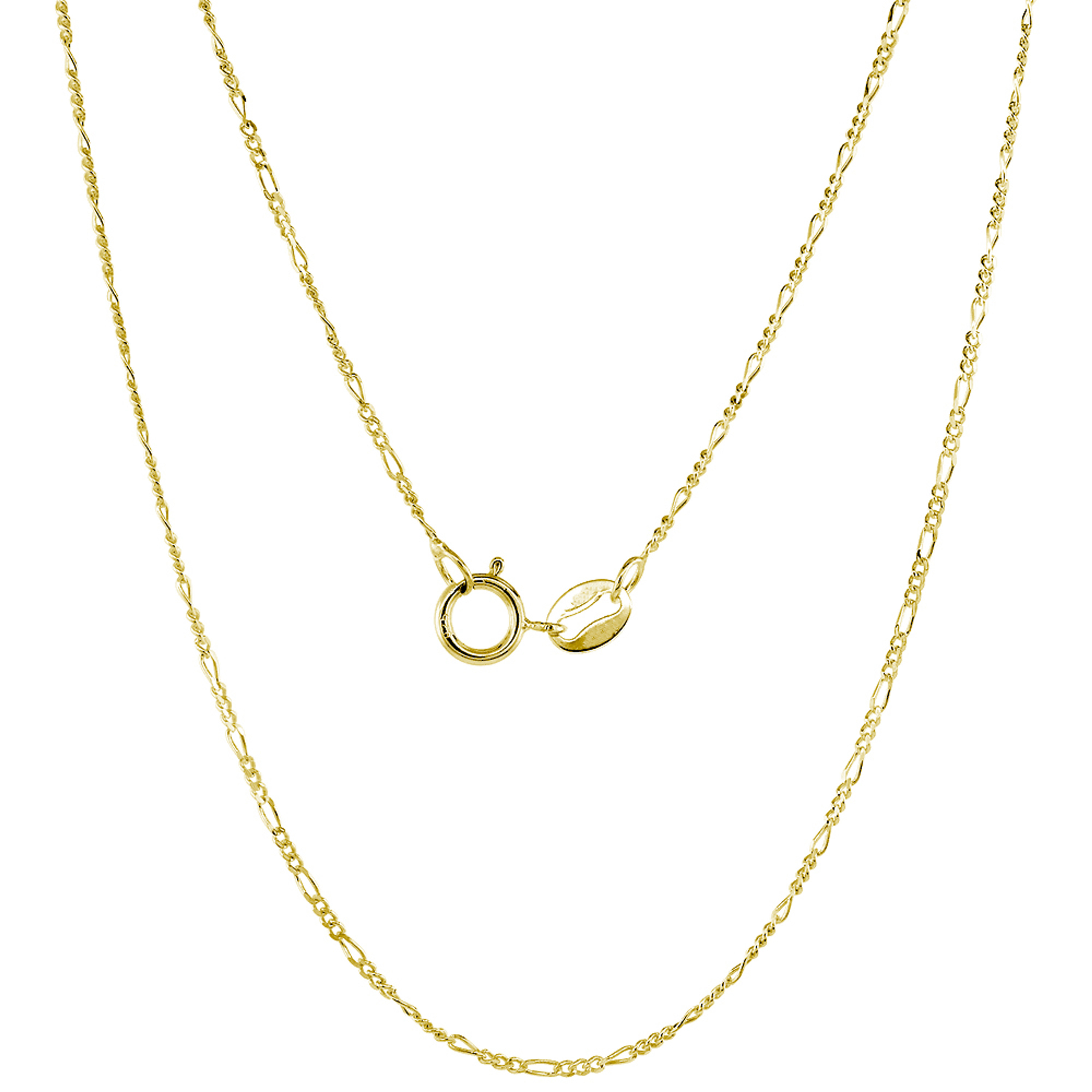 14k Gold 1.3mm Figaro Chain 24 Inches 14k Gold 1.3mm Figaro Chain 24 Inches