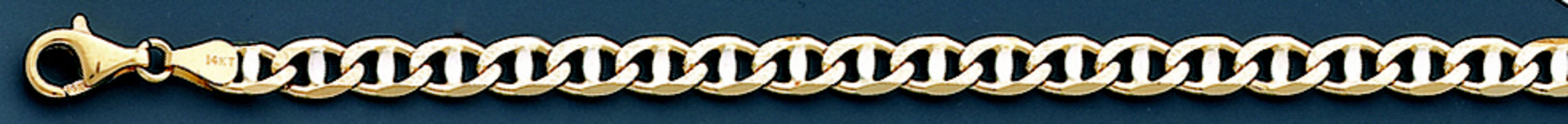 14k Gold 2.0mm Fancy Mariner Chain 20 Inches 14k Gold 2.0mm Fancy Mariner Chain 20 Inches