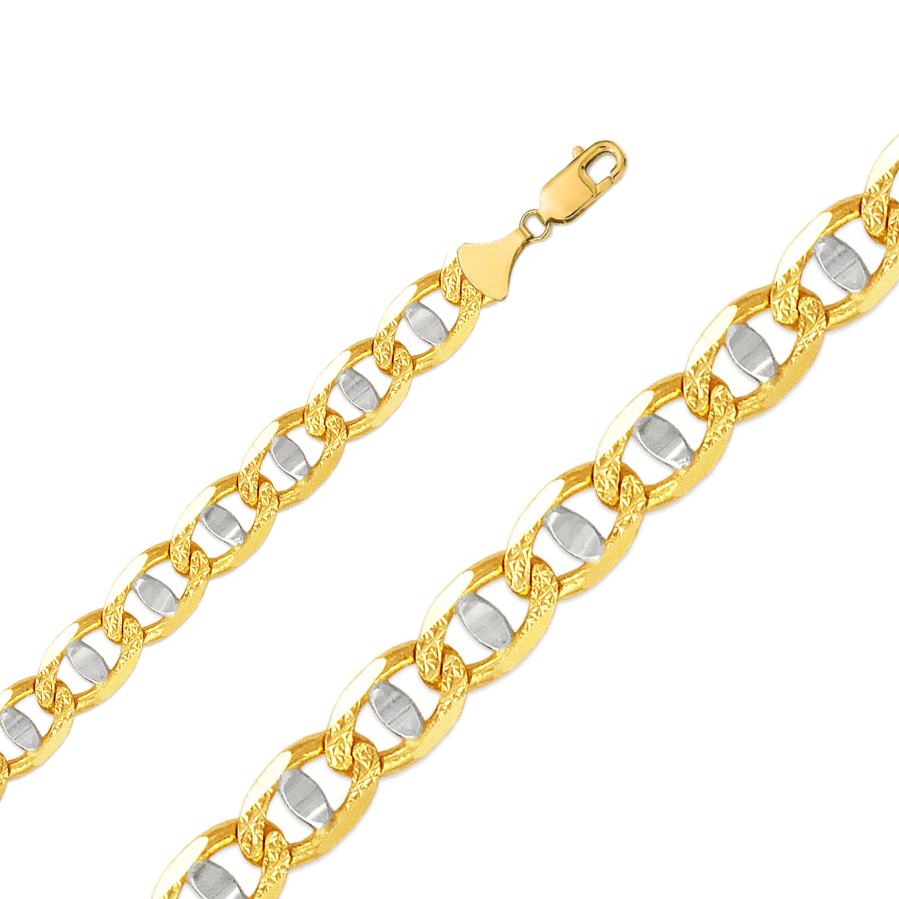 14k Gold 5.1mm Fancy Mariner Chain 22 Inches 14k Gold 5.1mm Fancy Mariner Chain 22 Inches
