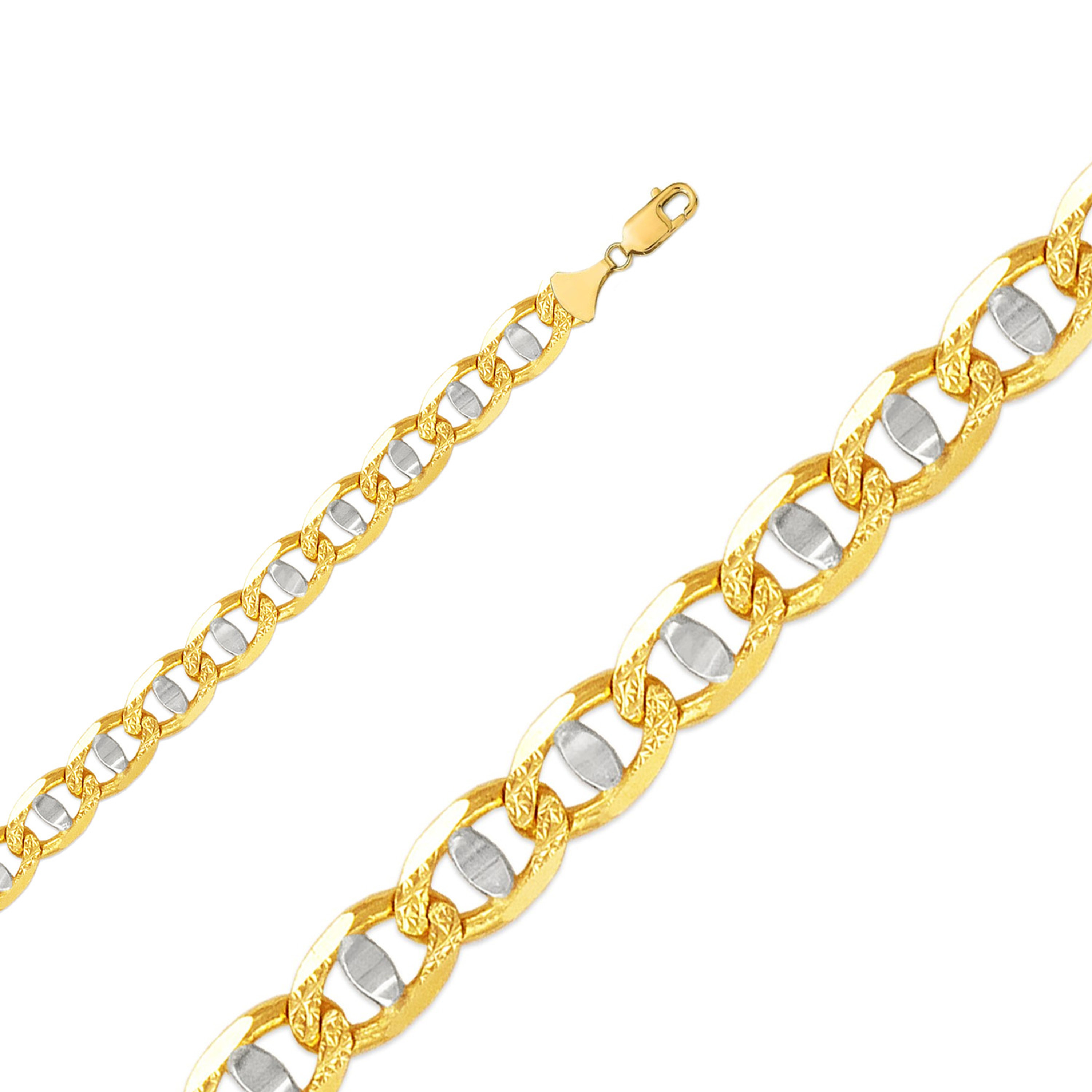 14k Gold 3.8mm Fancy Mariner Chain 22 Inches 14k Gold 3.8mm Fancy Mariner Chain 22 Inches