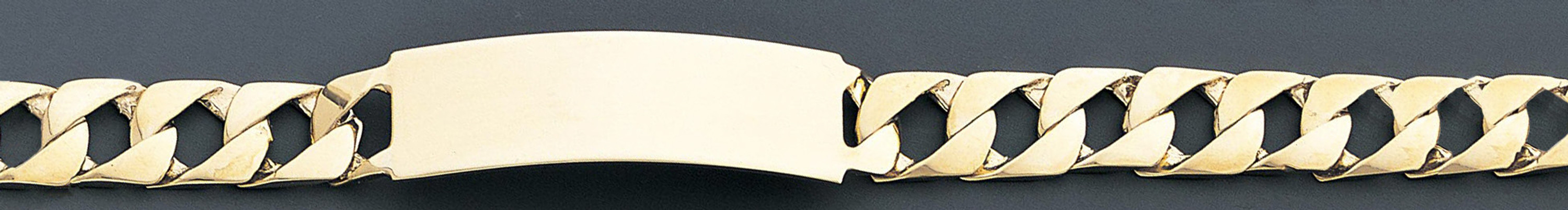 14k Gold 10mm Wide Hand Made Id Link Id Link Bracelet 9 Inches 14k Gold 10mm Wide Hand Made Id Link Id Link Bracelet 9 Inches