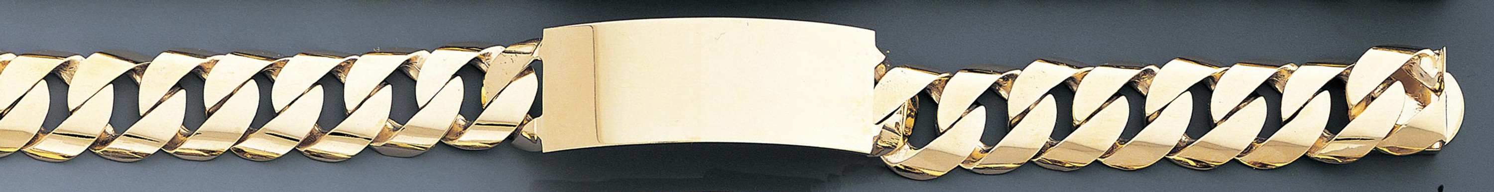 14k Yellow Gold 16mm Id Link Bracelet 8 Inches 14k Yellow Gold 16mm Id Link Bracelet 8 Inches
