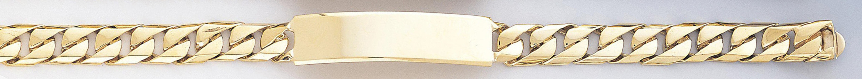 14k Yellow Gold 9mm Id Link Bracelet 9 Inches 14k Yellow Gold 9mm Id Link Bracelet 9 Inches