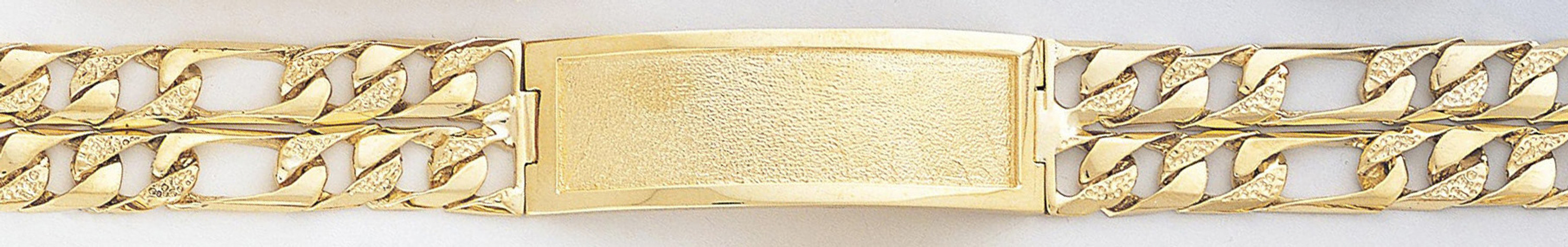 14k Gold 16mm Id Link Bracelet 9 Inches 14k Gold 16mm Id Link Bracelet 9 Inches