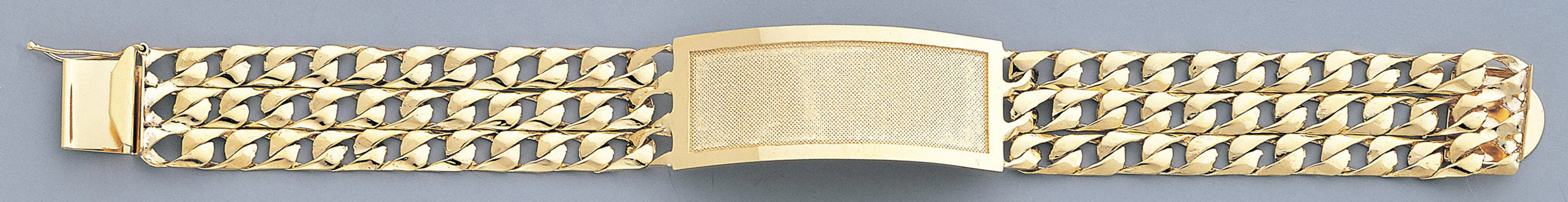 14k Yellow Gold 18mm Id Link Bracelet 8 Inches 14k Yellow Gold 18mm Id Link Bracelet 8 Inches