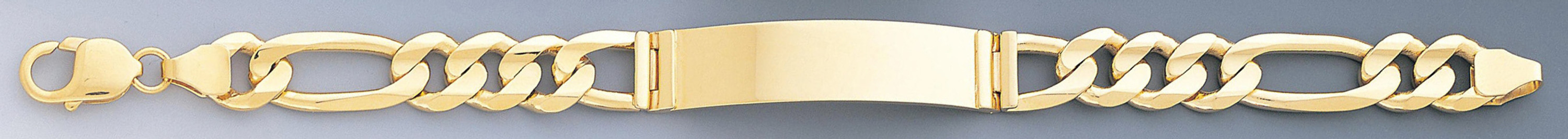 14k Gold 10mm Italian Id Bracelet 9 Inches 14k Gold 10mm Italian Id Bracelet 9 Inches