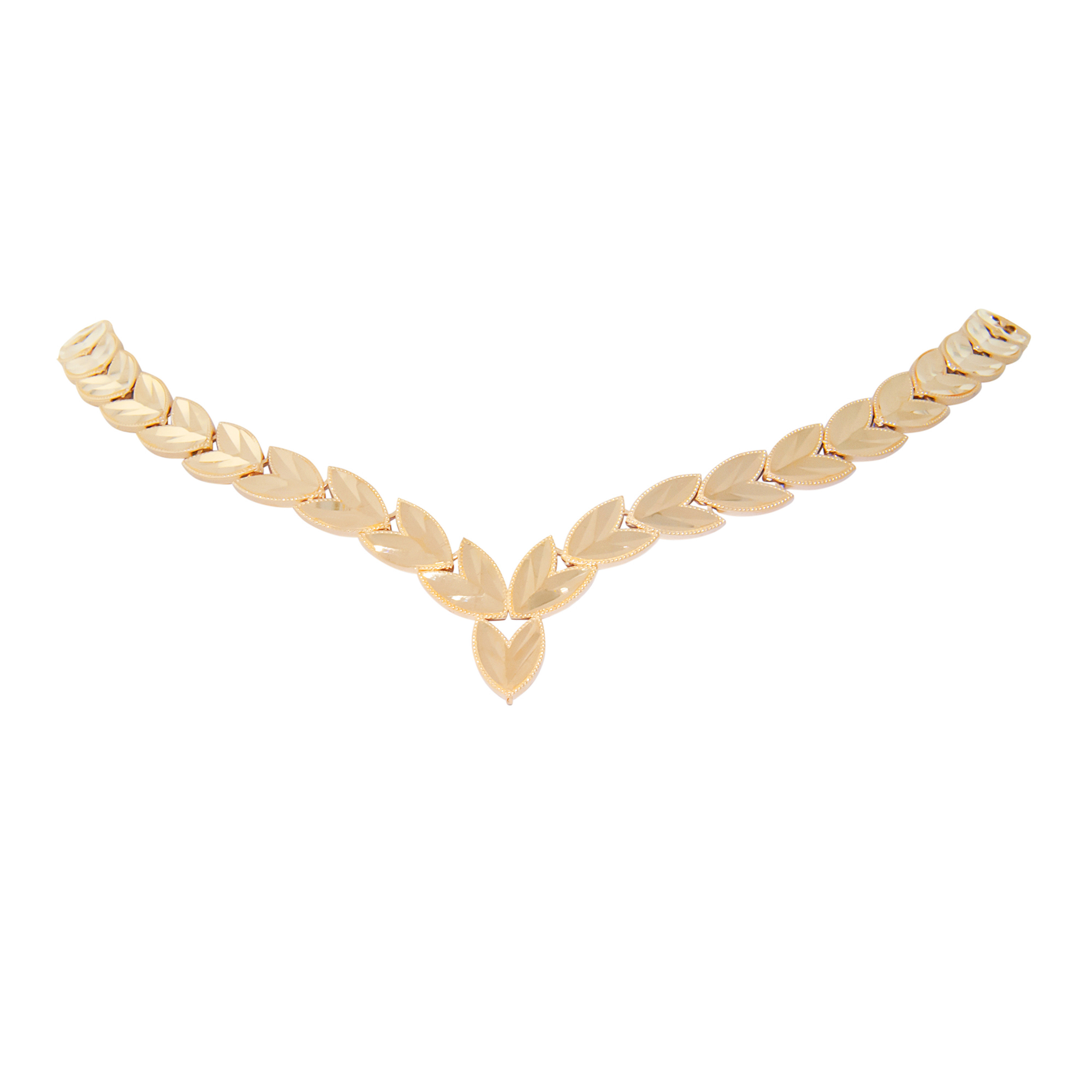 14k Gold 8mm Diamond Cut V-necklace 16 Inches 14k Gold 8mm Diamond Cut V-necklace 16 Inches