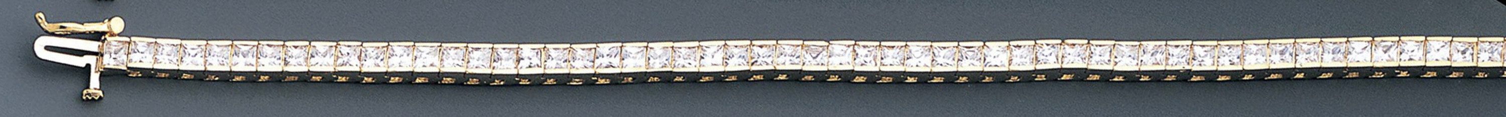 14k Gold 7.0 Ct. Princess Cut Cz Tennis Bracelet 14k Gold 7.0 Ct. Princess Cut Cz Tennis Bracelet