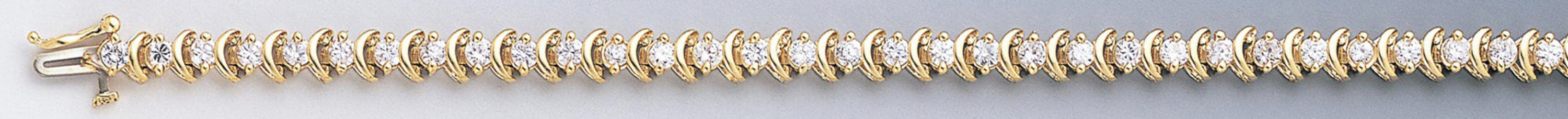 14k Gold 6mm Round Cz Tennis Bracelet 7 Inches 14k Gold 6mm Round Cz Tennis Bracelet 7 Inches