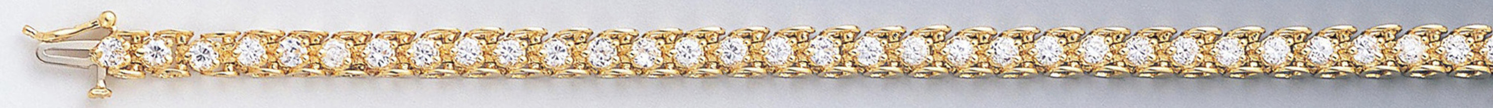 14k Gold 5mm Round Cz Tennis Bracelet 8 Inches 14k Gold 5mm Round Cz Tennis Bracelet 8 Inches