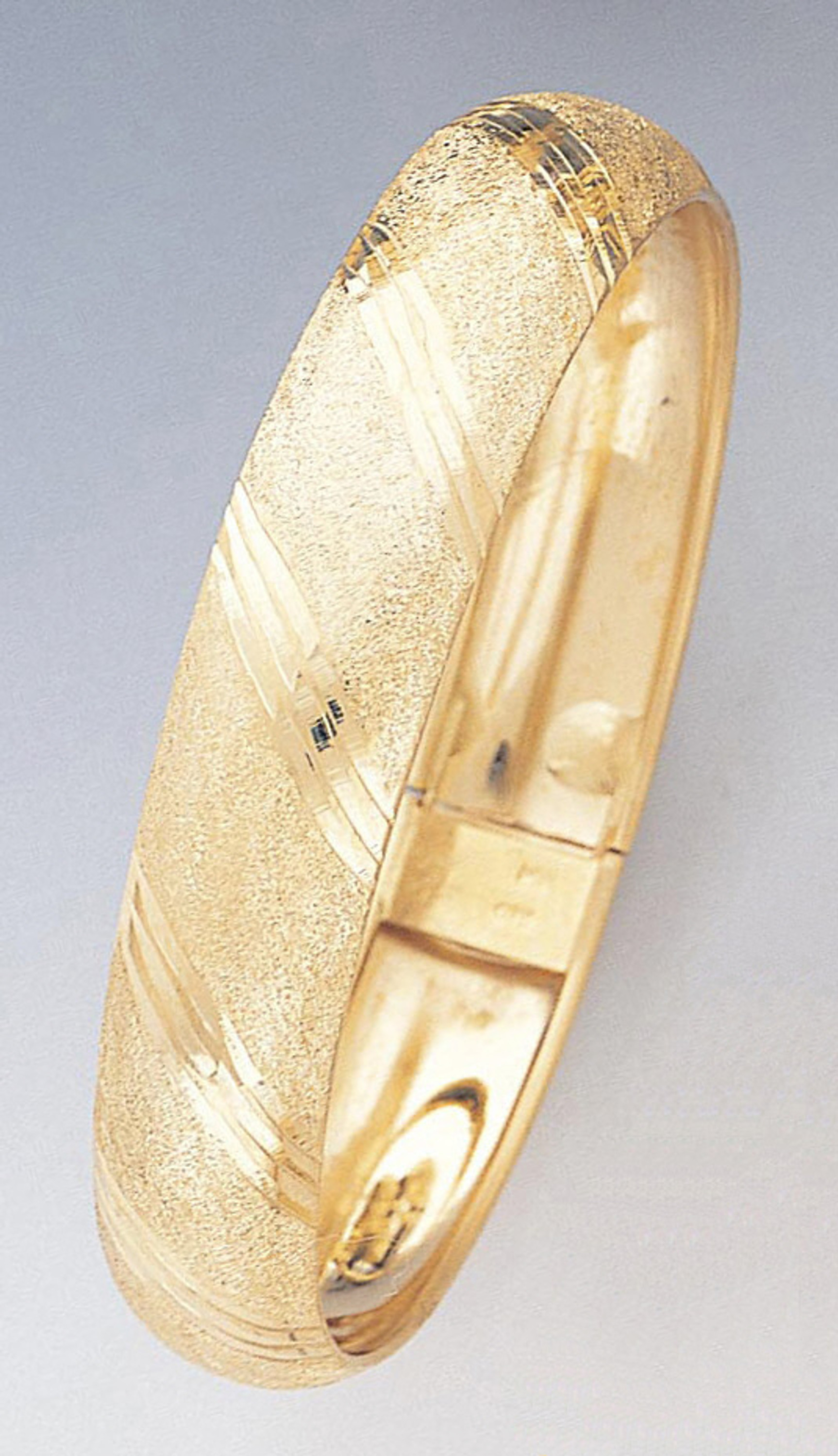 14k Gold 10mm Wide Bangle 7.0" 14k Gold 10mm Wide Bangle 7.0"