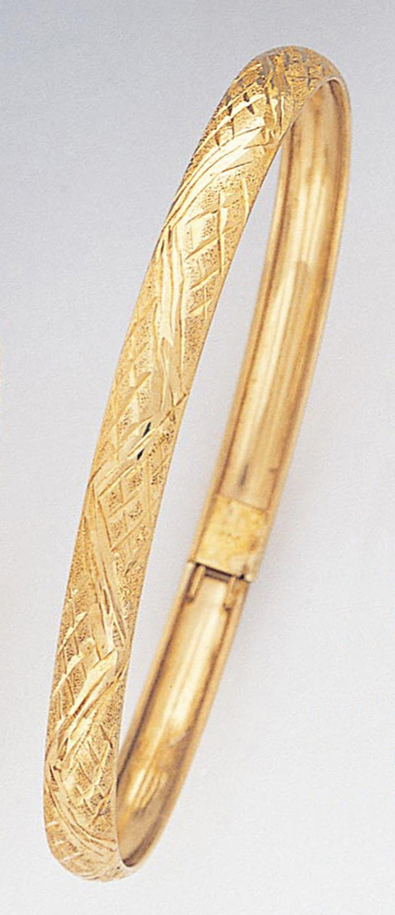 14k Gold 5mm Wide Bangle 7.0" 14k Gold 5mm Wide Bangle 7.0"
