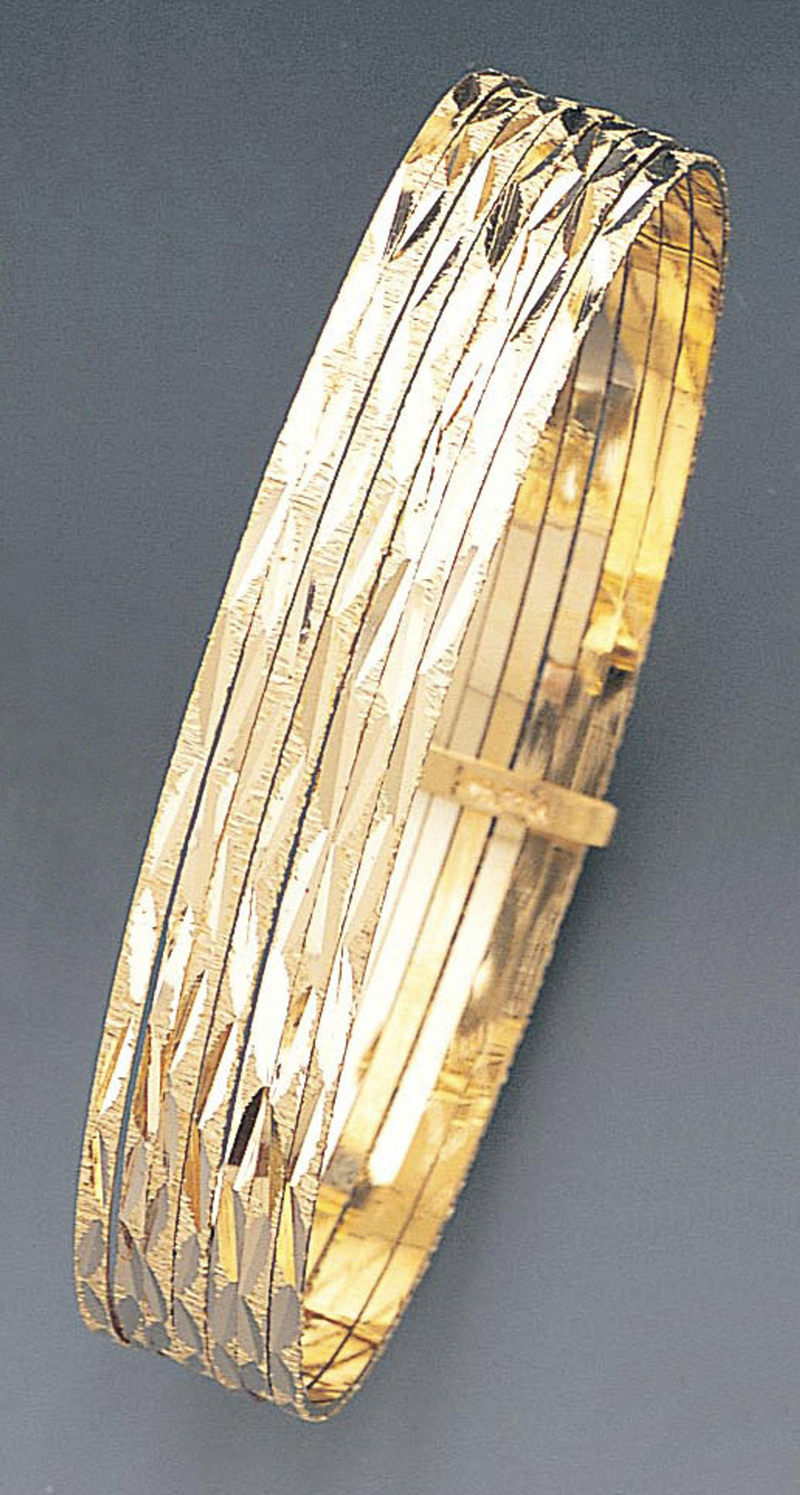 14k Gold 7 Day (Semanario) slip-on Solid Bangles 7.0 Inches 14k Gold 7 Day (Semanario) slip-on Solid Bangles 7.0 Inches