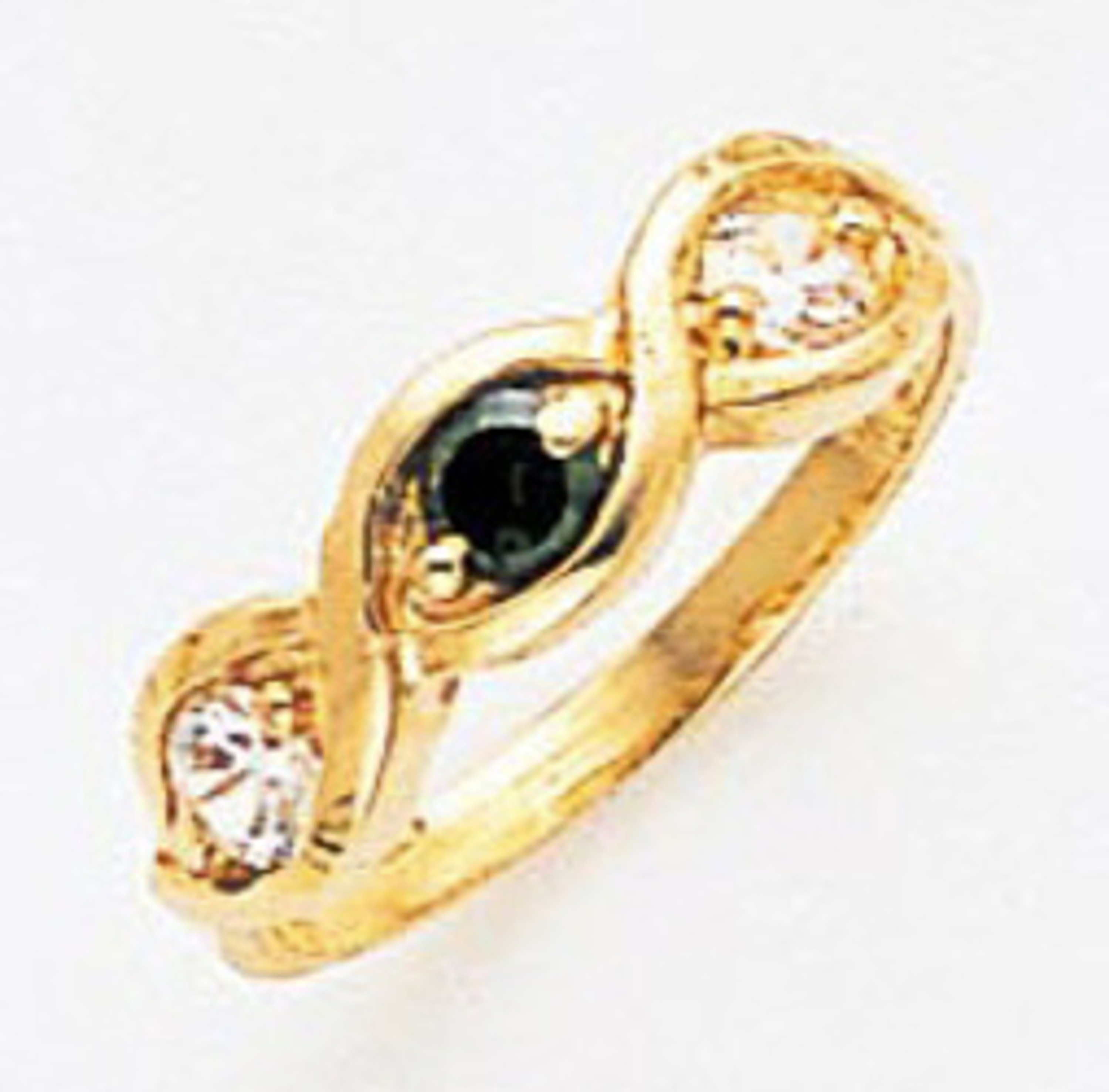14k Gold Children Cz 3 Stone Ring 14k Gold Children Cz 3 Stone Ring