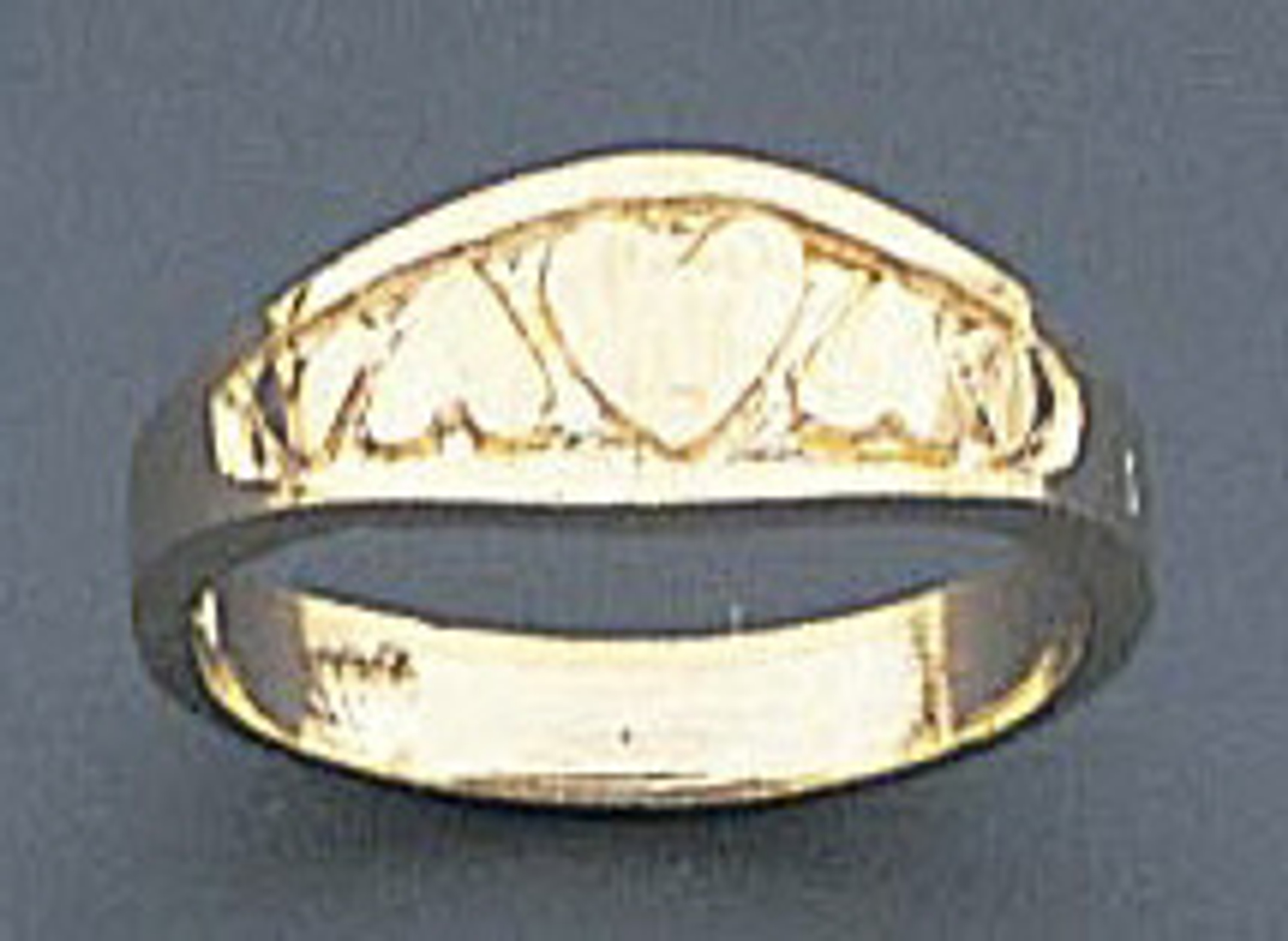 14k Gold 5mm Wide Baby Heart Ring 14k Gold 5mm Wide Baby Heart Ring