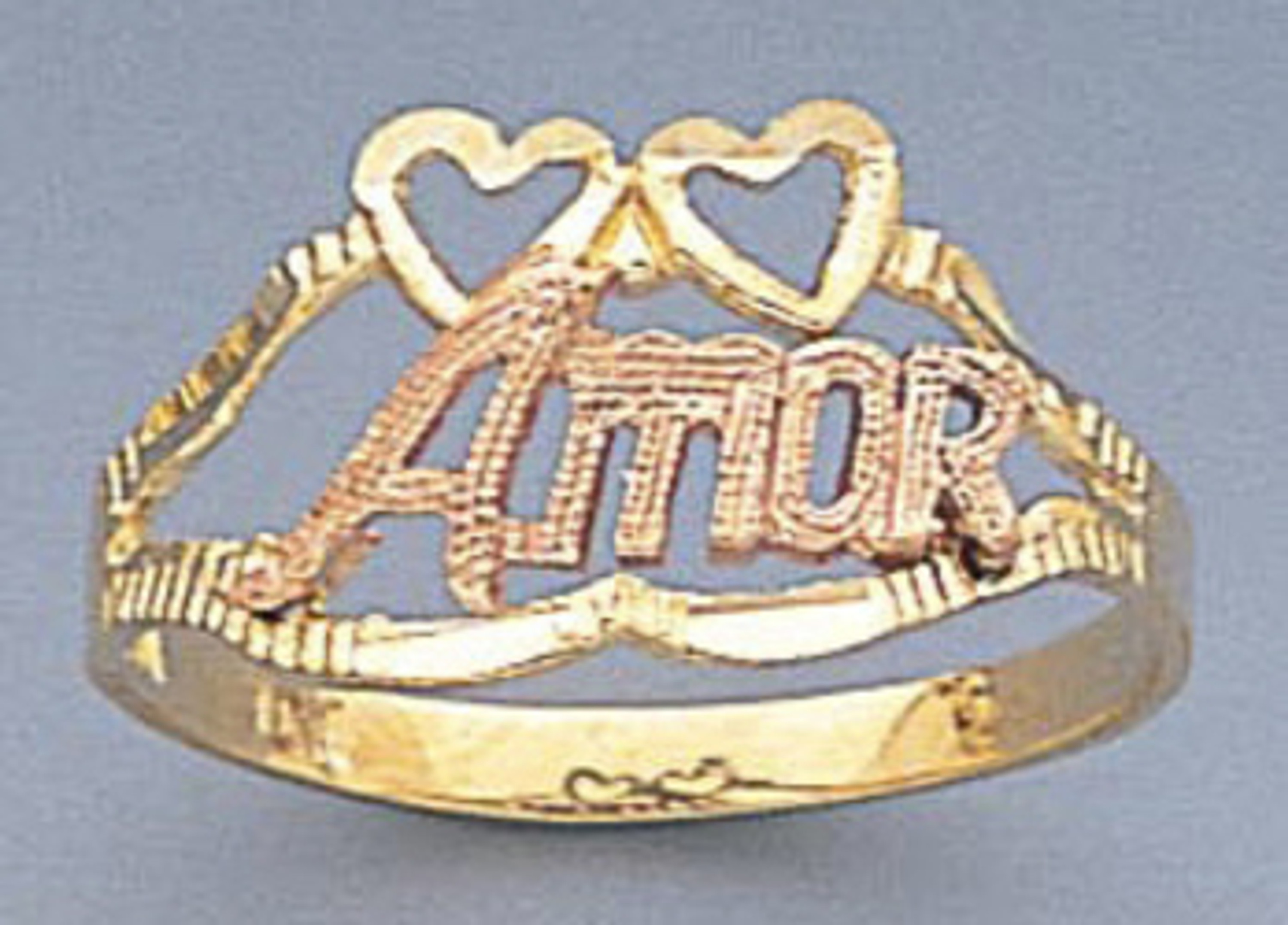 14k Gold Ladies Tri-color Amor Ring 14k Gold Ladies Tri-color Amor Ring