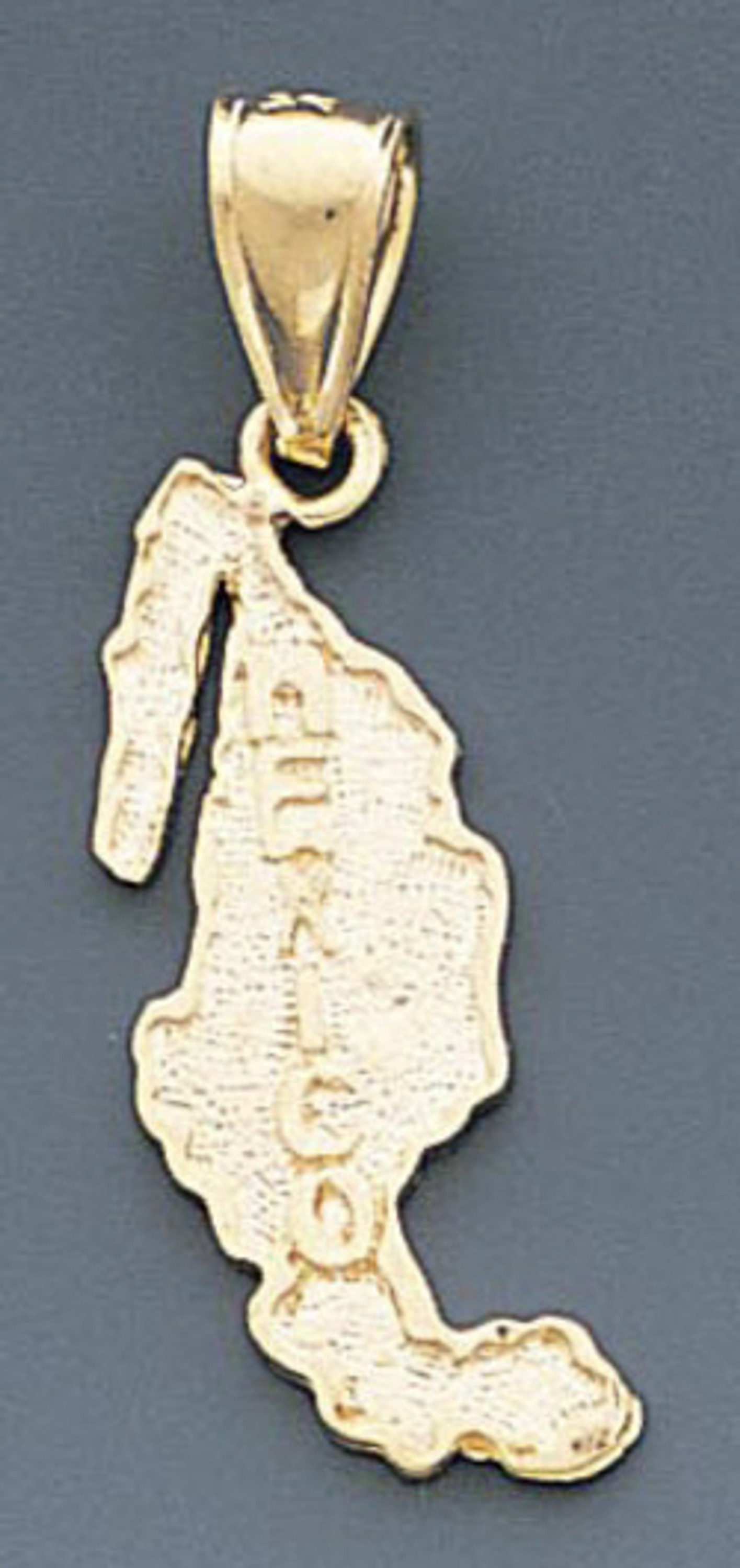 14k Gold Diamond Cut Map Of Mexico Pendant 14mm W X 33 14k Gold Diamond Cut Map Of Mexico Pendant 14mm W X 33