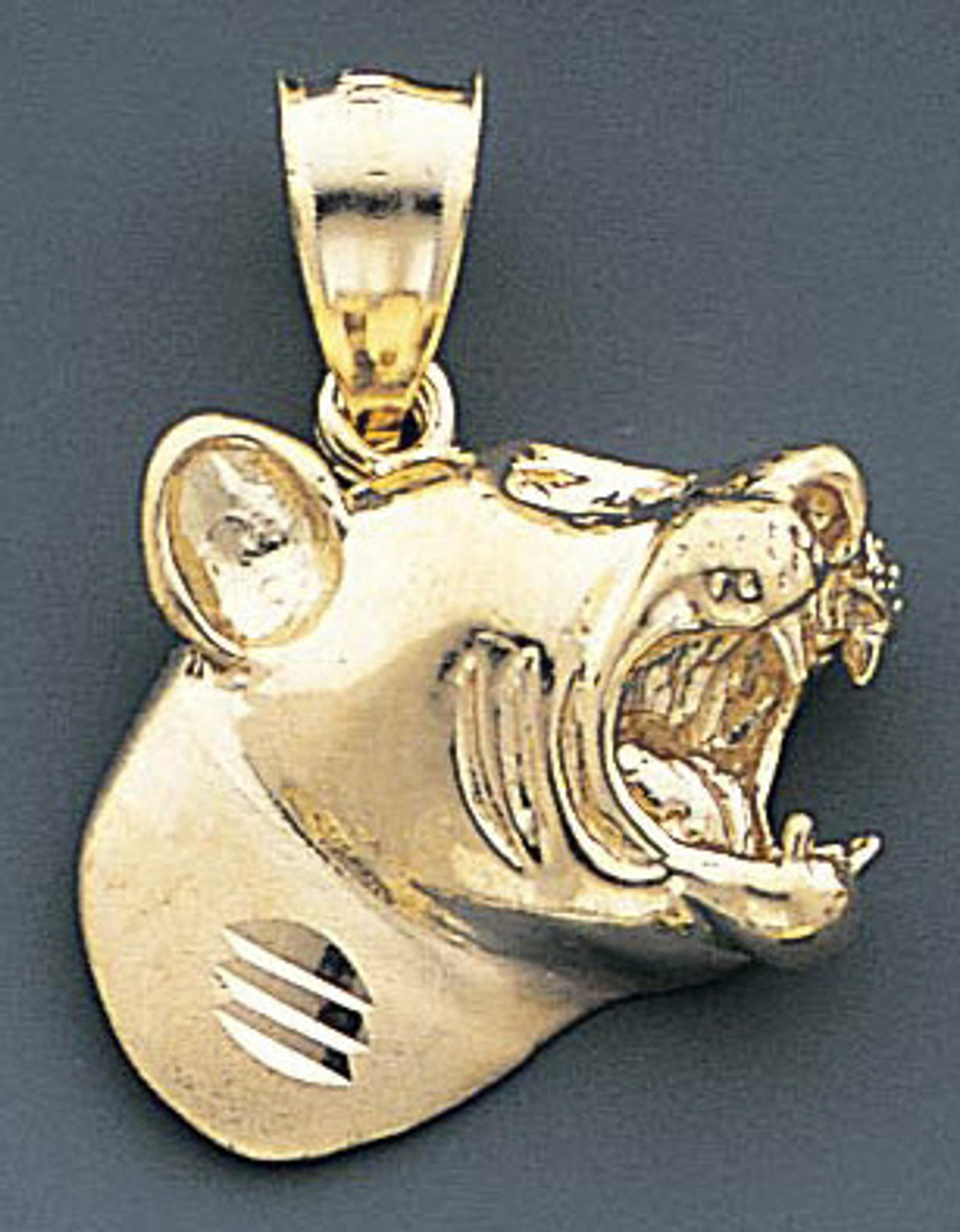 14k Gold Panther Pendant 21mm W X 27mm H Including Hoo 14k Gold Panther Pendant 21mm W X 27mm H Including Hoo