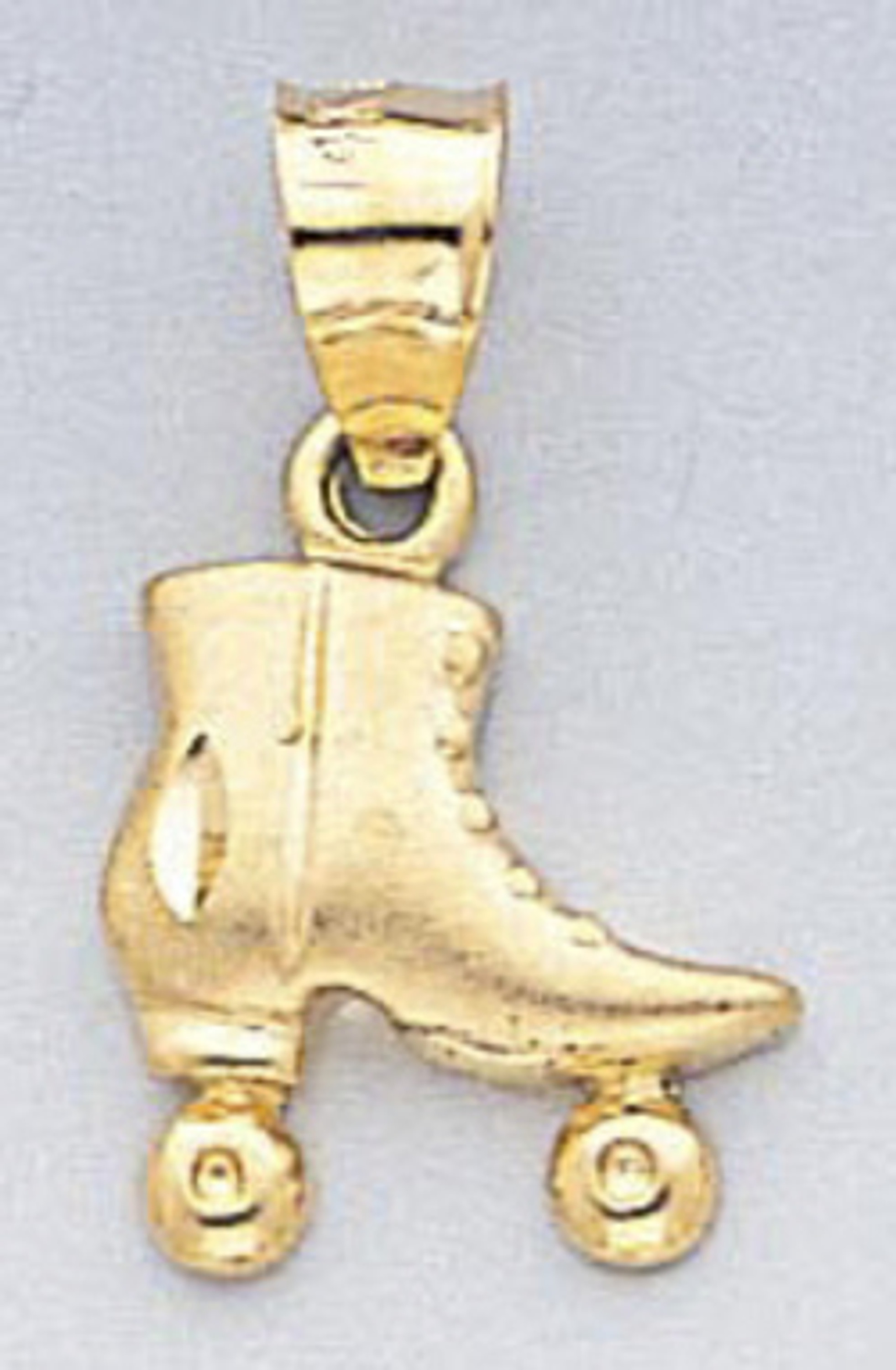 14k Gold Rollerblade Pendant 11mm W X 19mm H Including 14k Gold Rollerblade Pendant 11mm W X 19mm H Including