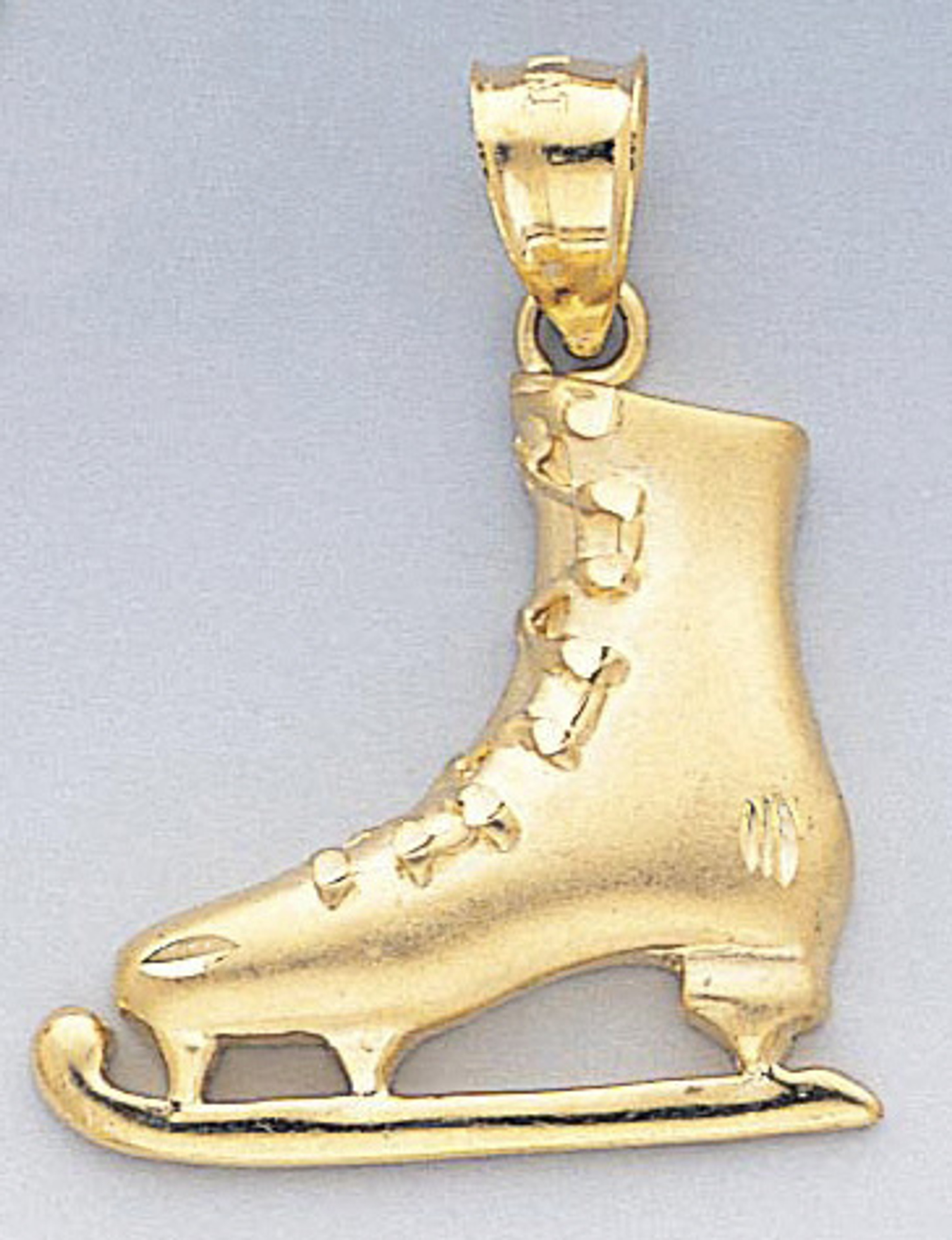 14k Gold Ice Skates Pendant 25mm W X 34mm H Including 14k Gold Ice Skates Pendant 25mm W X 34mm H Including