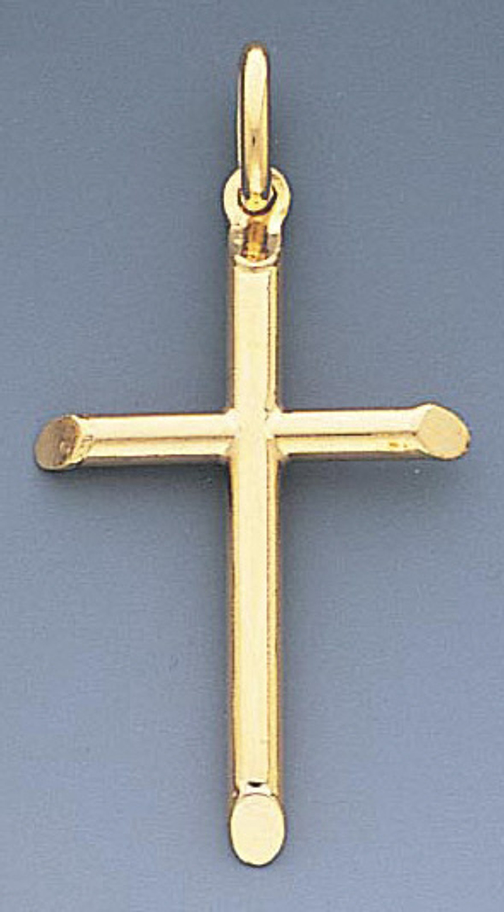 14k Gold Hollow Tube Cross Pendant 20mm W X 38mm H Inc 14k Gold Hollow Tube Cross Pendant 20mm W X 38mm H Inc