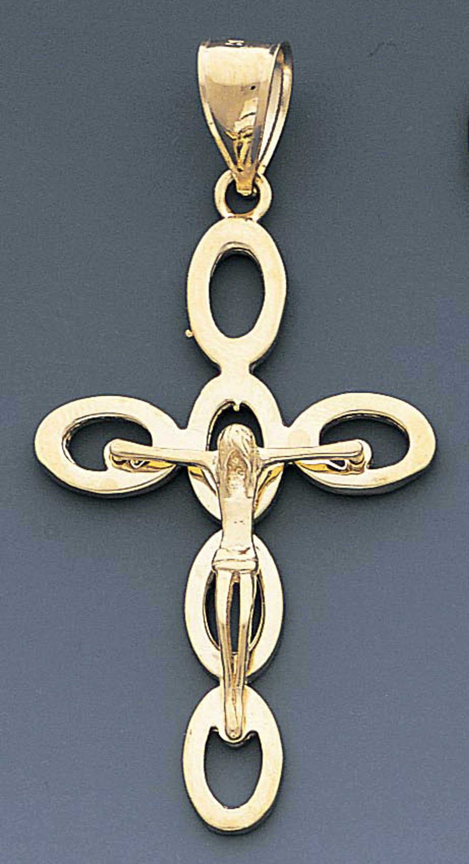 14k Gold Fancy Crucifix Pendant 31mm W X 62mm H Includ 14k Gold Fancy Crucifix Pendant 31mm W X 62mm H Includ