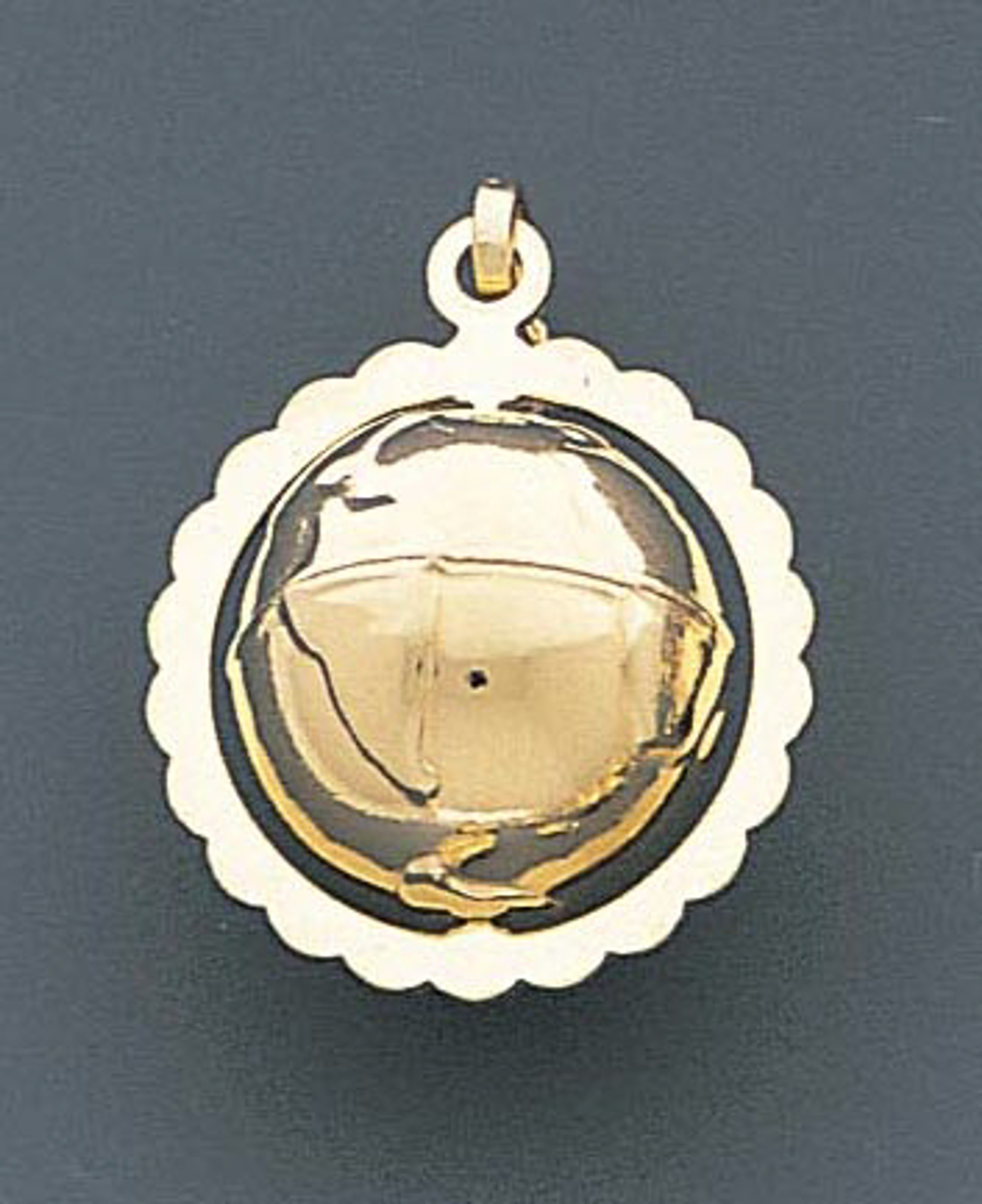 14k Gold Italian Globe Charm 14k Gold Italian Globe Charm