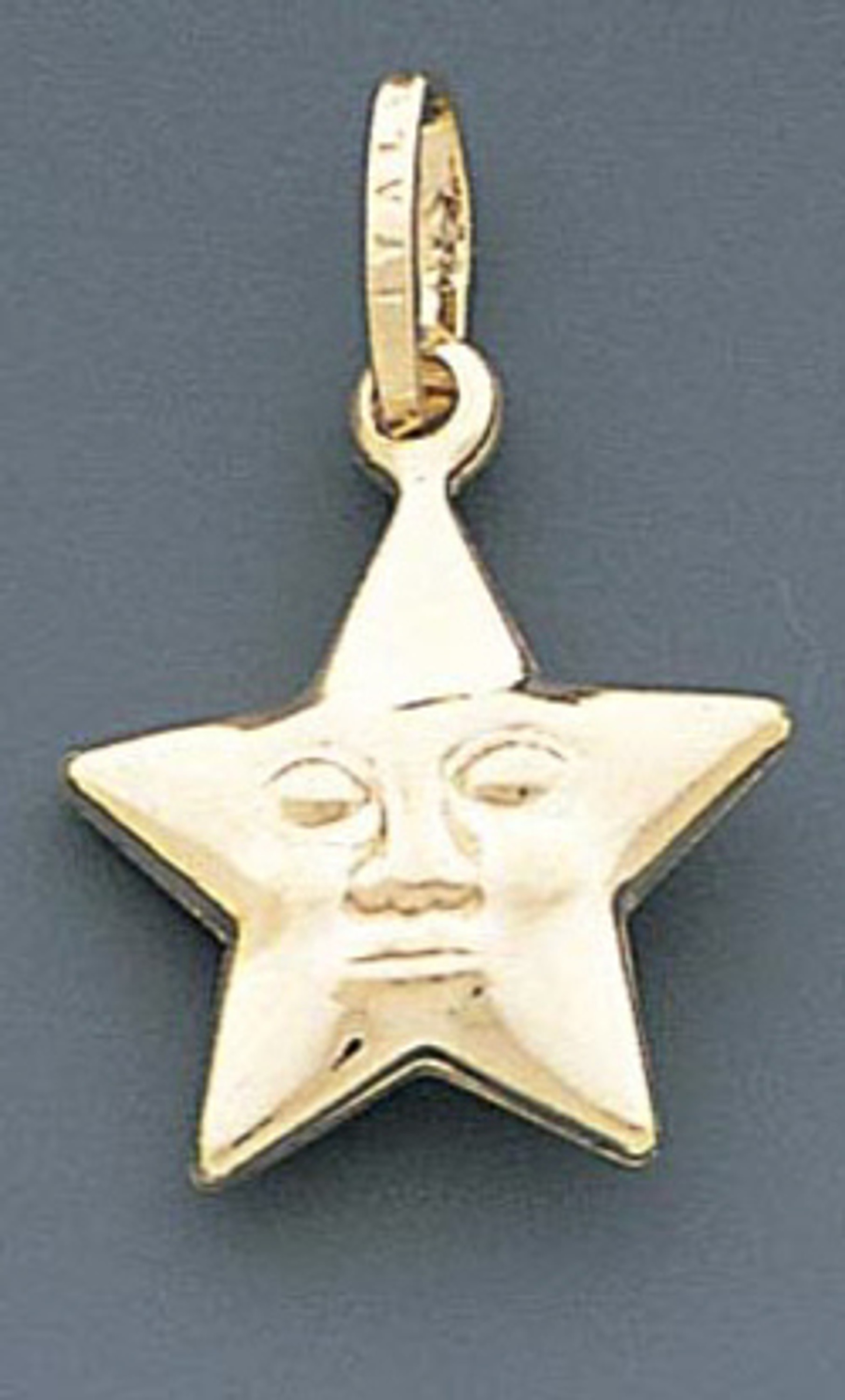 14k Gold Italian Star Charm 17mm W X 25mm H Including 14k Gold Italian Star Charm 17mm W X 25mm H Including