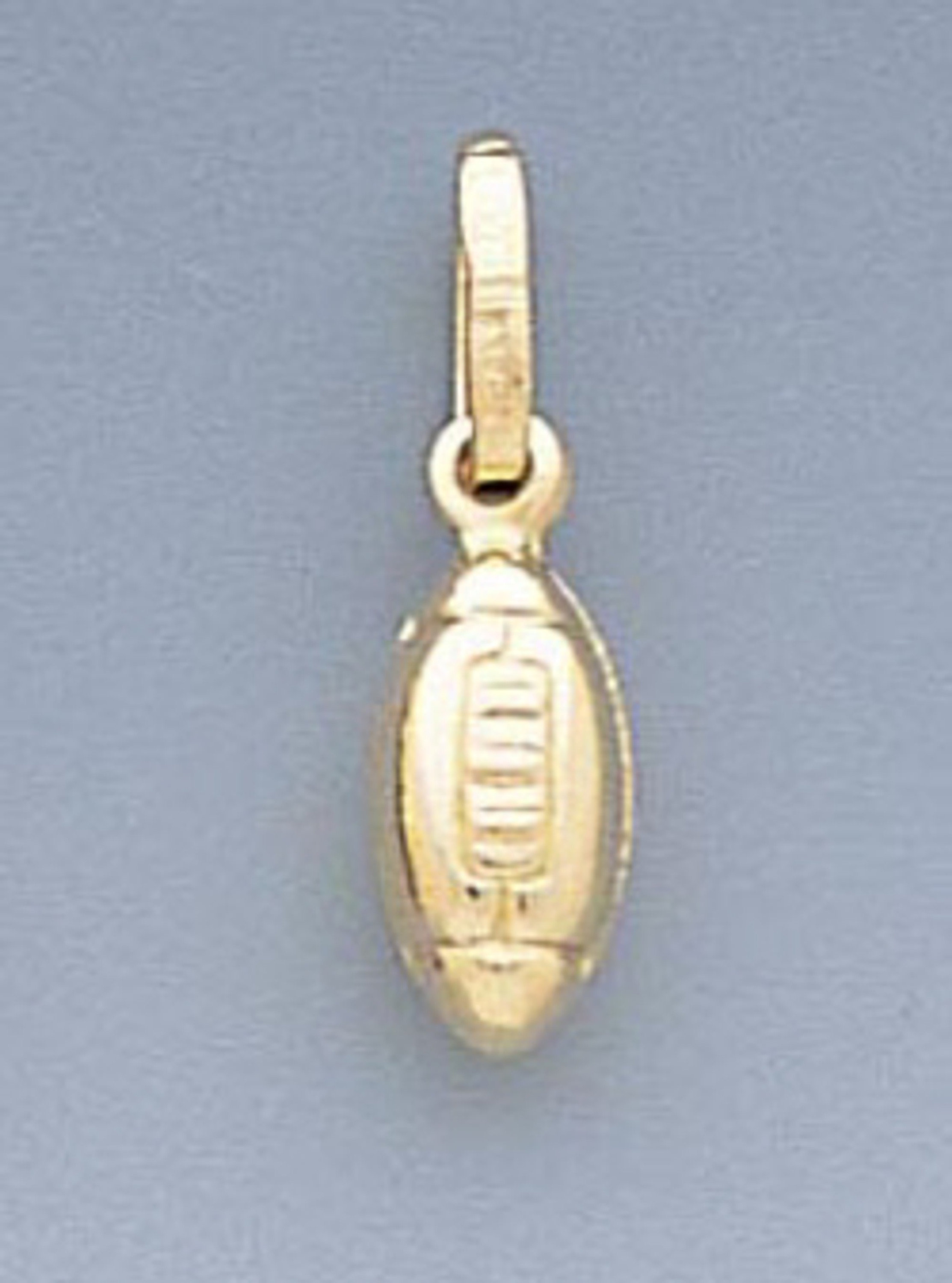 14k Gold Italian Football Charm 5mm W X 19mm H Includi 14k Gold Italian Football Charm 5mm W X 19mm H Includi