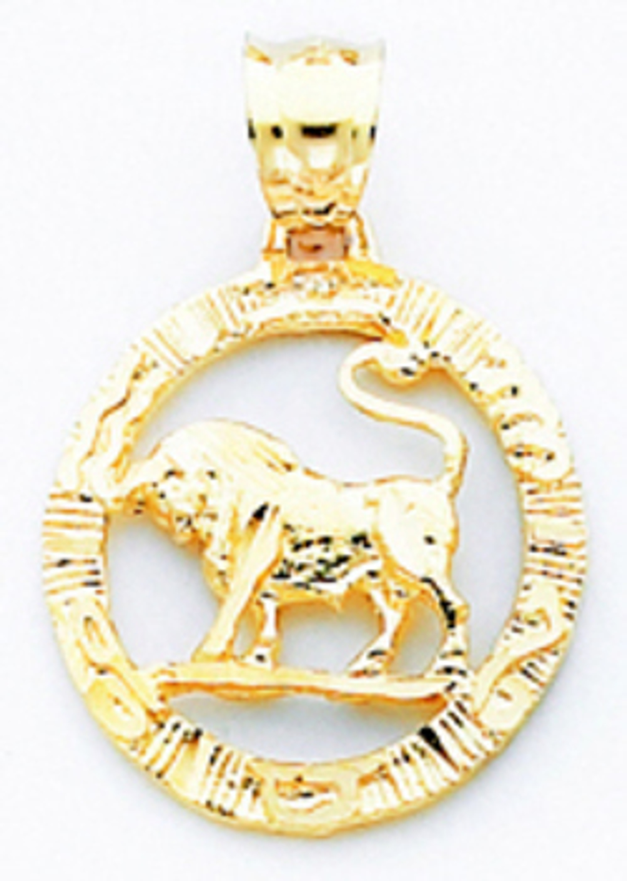 14k Gold Framed Taurus Zodiac Pendant 14k Gold Framed Taurus Zodiac Pendant
