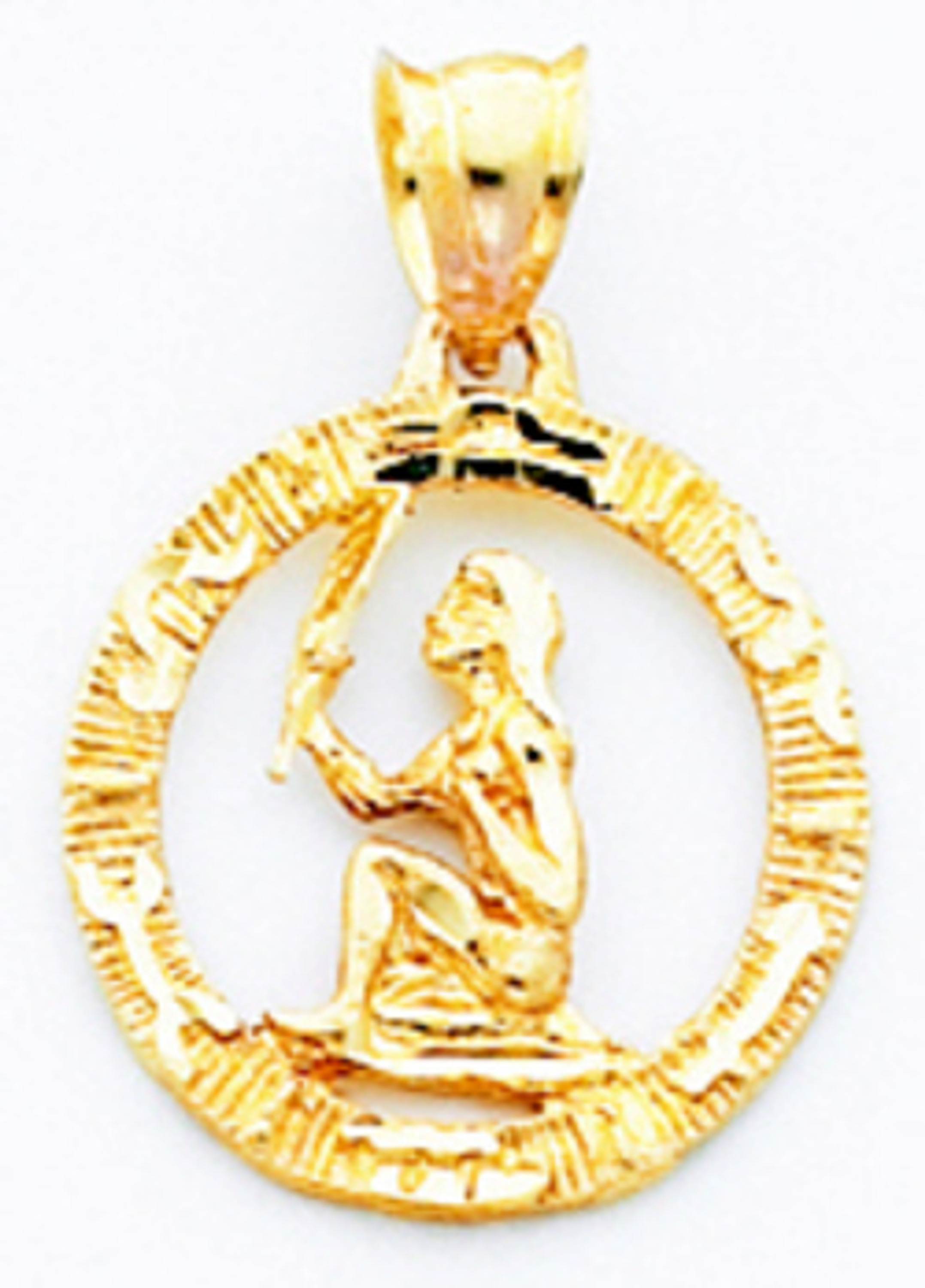 14k Gold Framed Virgo Zodiac Pendant 14k Gold Framed Virgo Zodiac Pendant