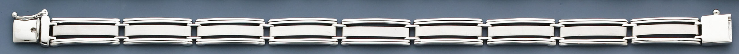 14k White Gold 9mm Men's Fancy Link Bracelet 8" 14k White Gold 9mm Men's Fancy Link Bracelet 8"