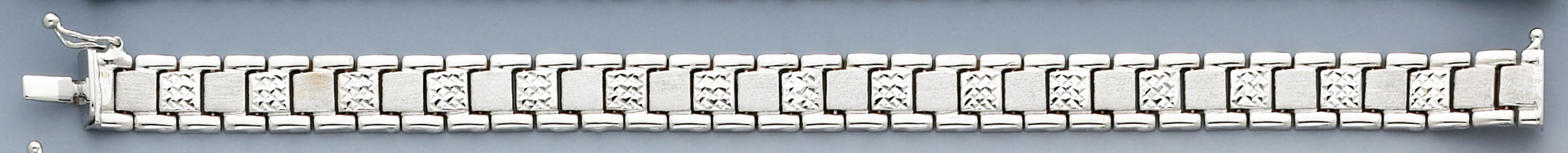 14k White Gold 6/16 Inch Wide Lady's Fancy Bracelet --6661 14k White Gold 6/16 Inch Wide Lady's Fancy Bracelet --6661
