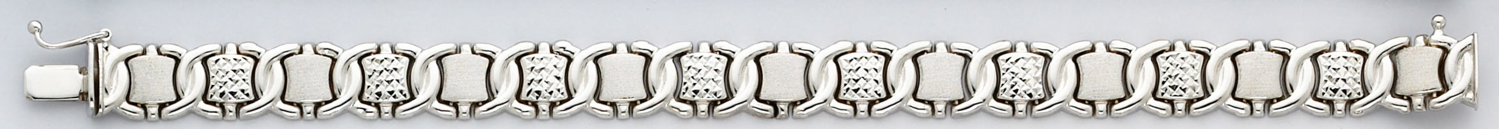 14k White Gold 6/16 Inch Wide Lady's Fancy Bracelet --6664 14k White Gold 6/16 Inch Wide Lady's Fancy Bracelet --6664