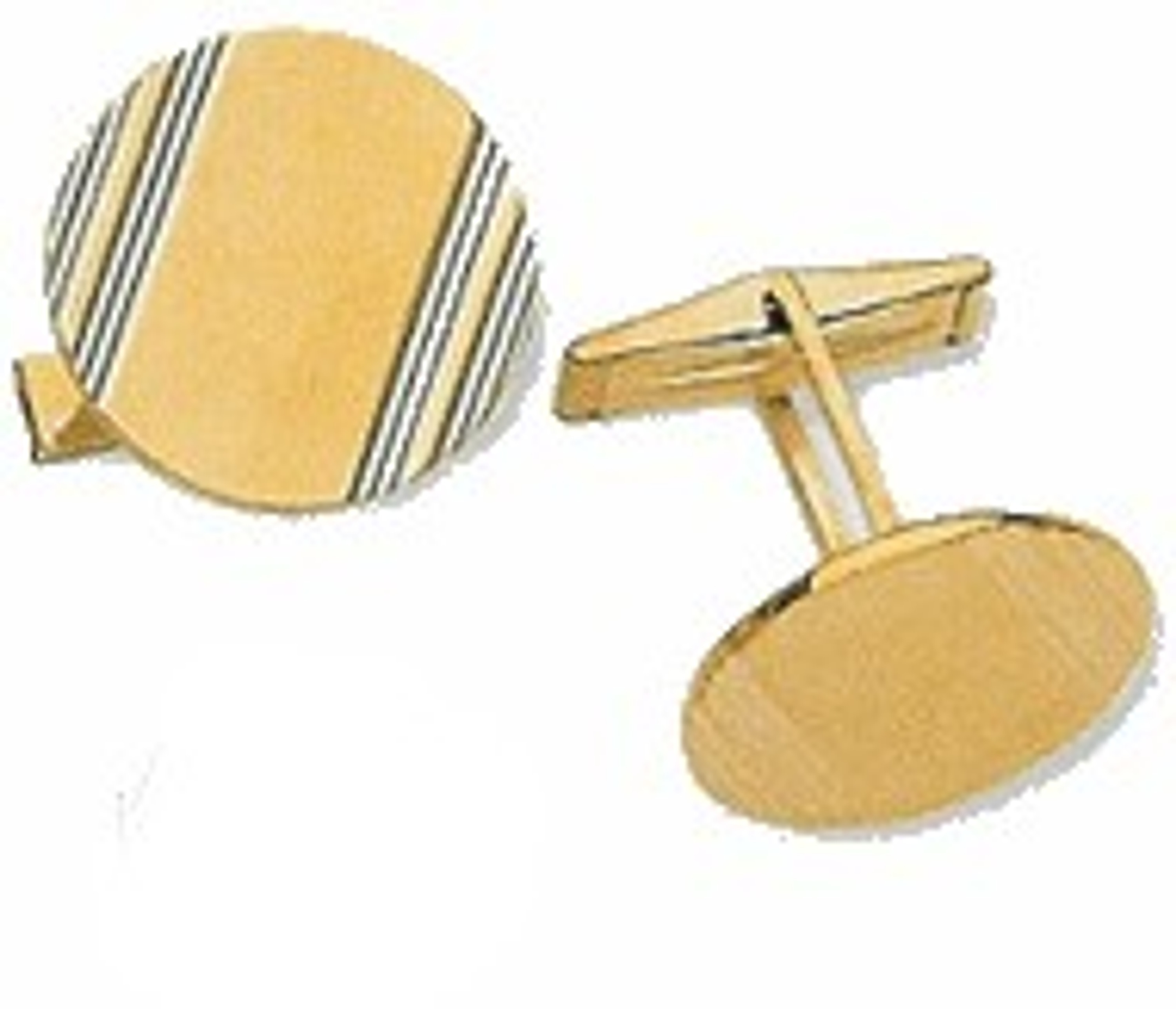 14k Gold Circle  Cufflinks. 14k Gold Circle  Cufflinks.