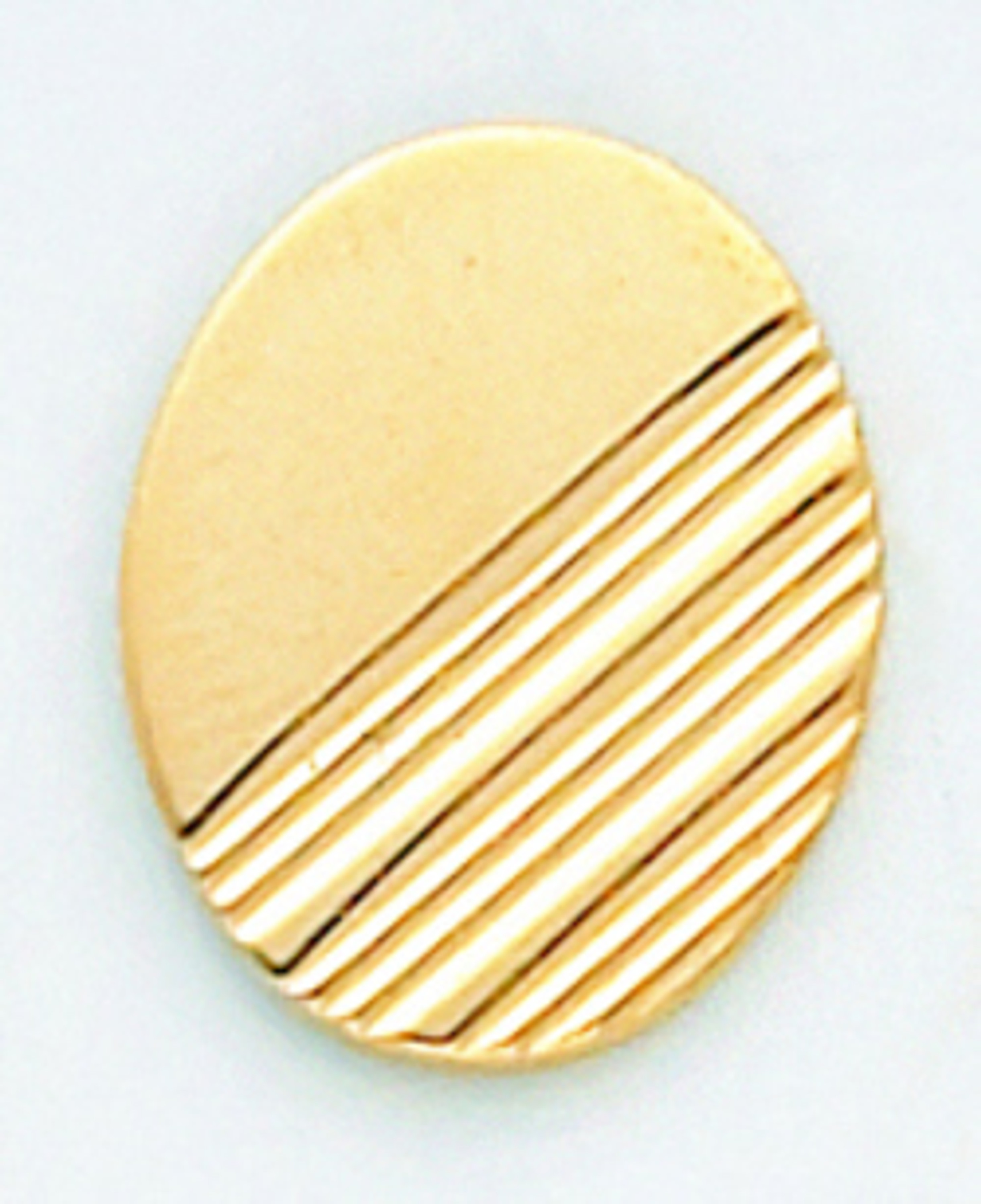 14k Gold 16mm Oval Tie Tack 14k Gold 16mm Oval Tie Tack