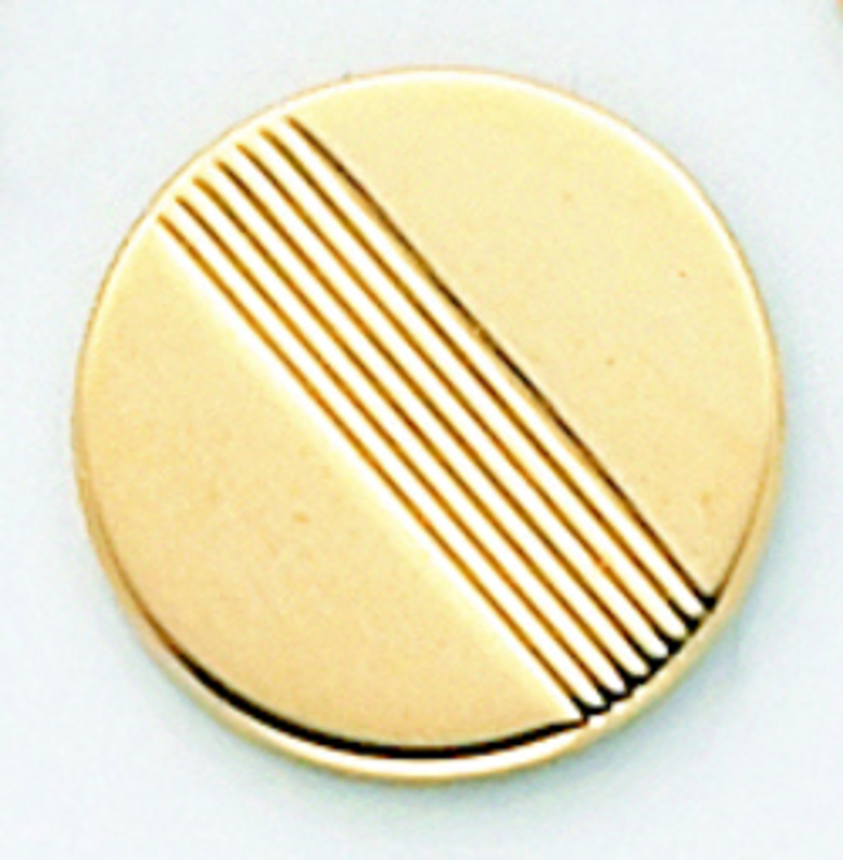 14k Gold Circle Tie Tack With 1 Diagonal Lines 14k Gold Circle Tie Tack With 1 Diagonal Lines