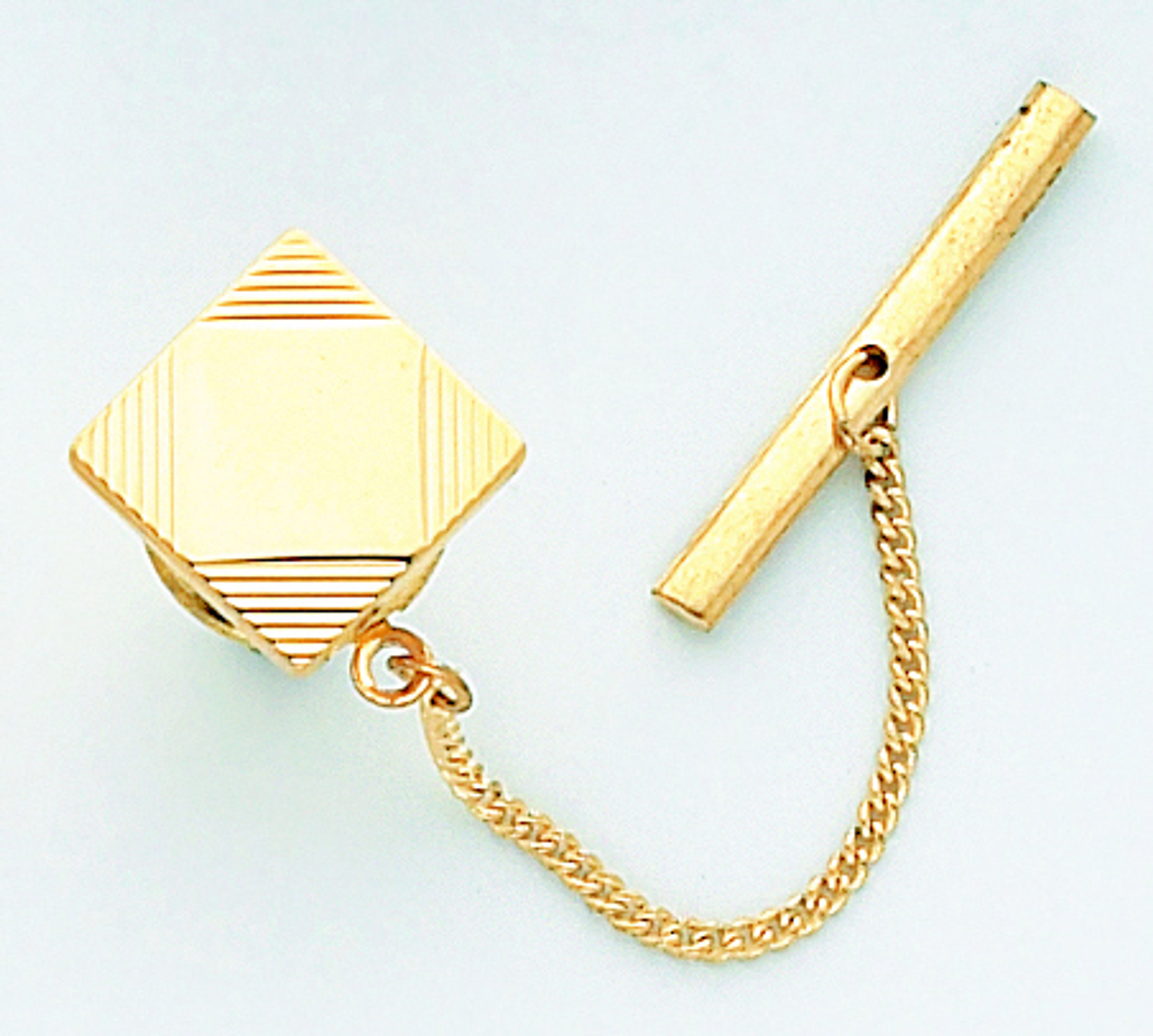 14k Gold Modern Square Tie Tack