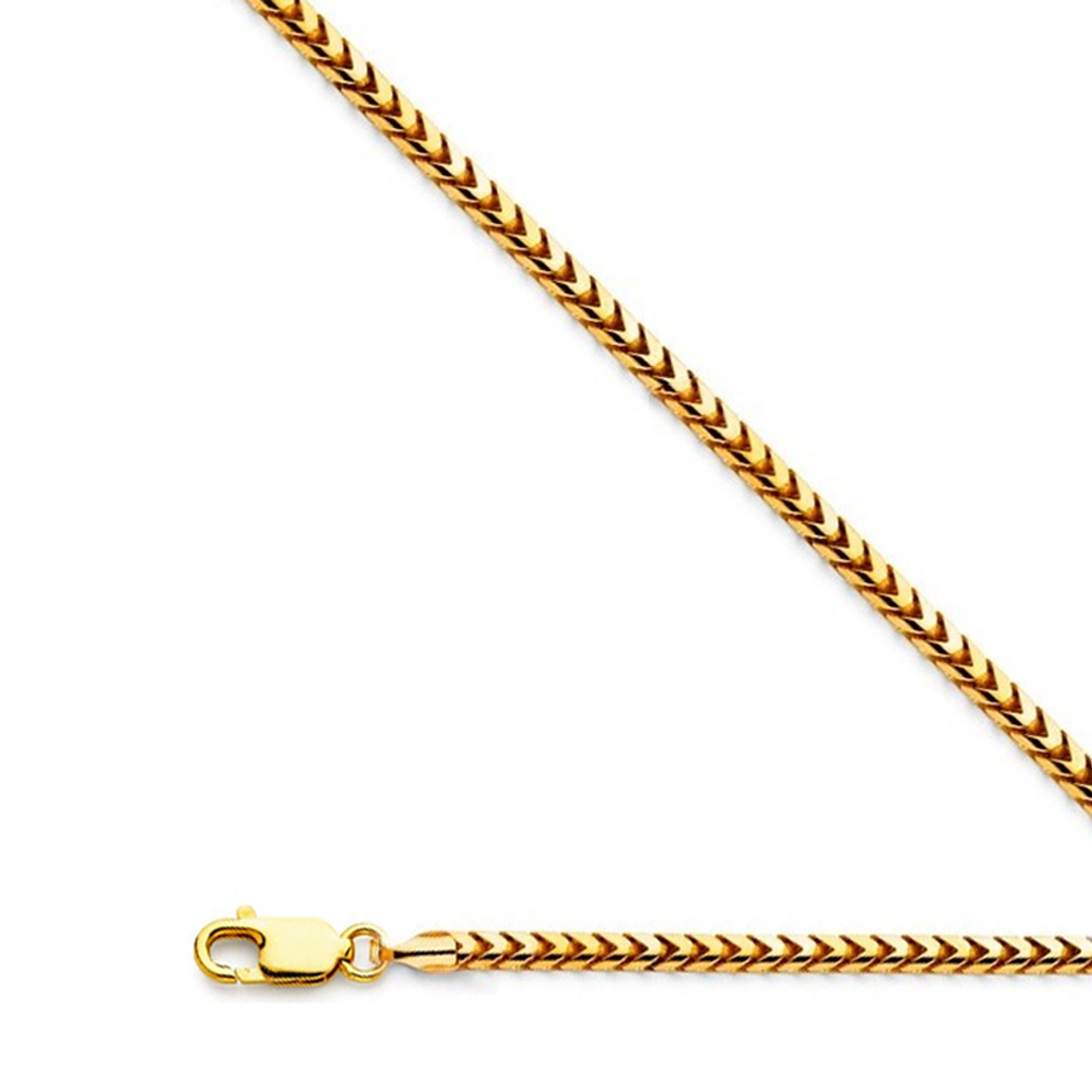 14k Yellow Gold Franco Chain 3mm 28 Inches 14k Yellow Gold Franco Chain 3mm 28 Inches